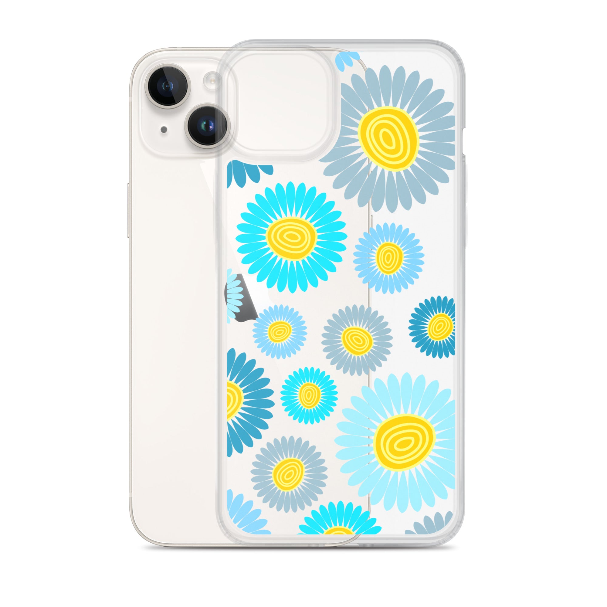 Clear Case for iPhone®- Floral Daisy Design II
