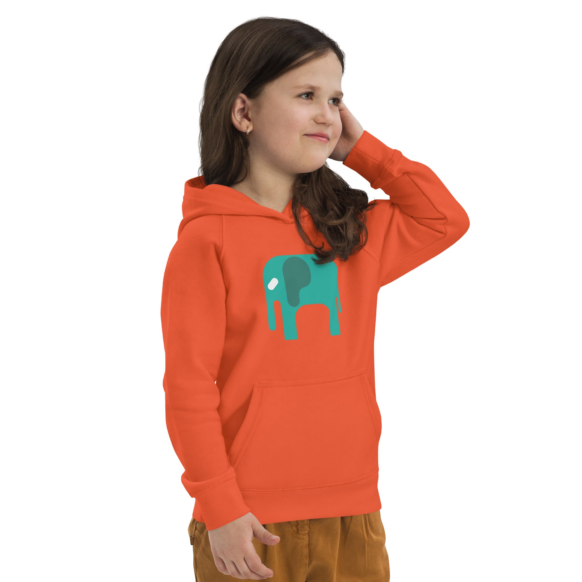 Kids eco hoodie-Elephant