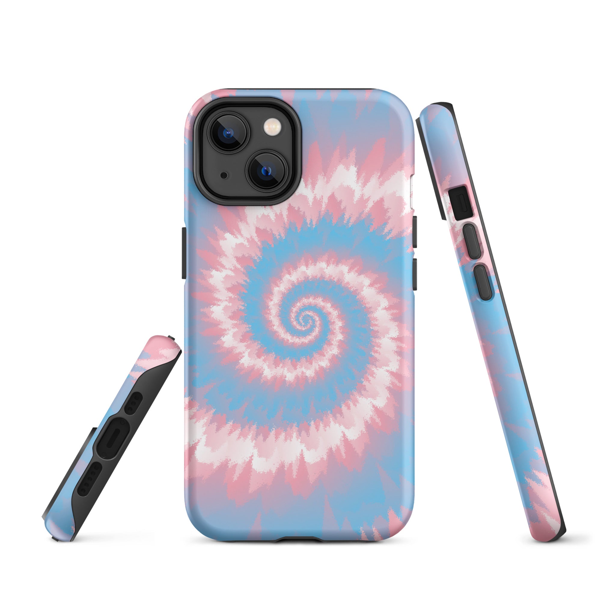 Tough Case for iPhone®-Tie Dye Spiral - Transgender