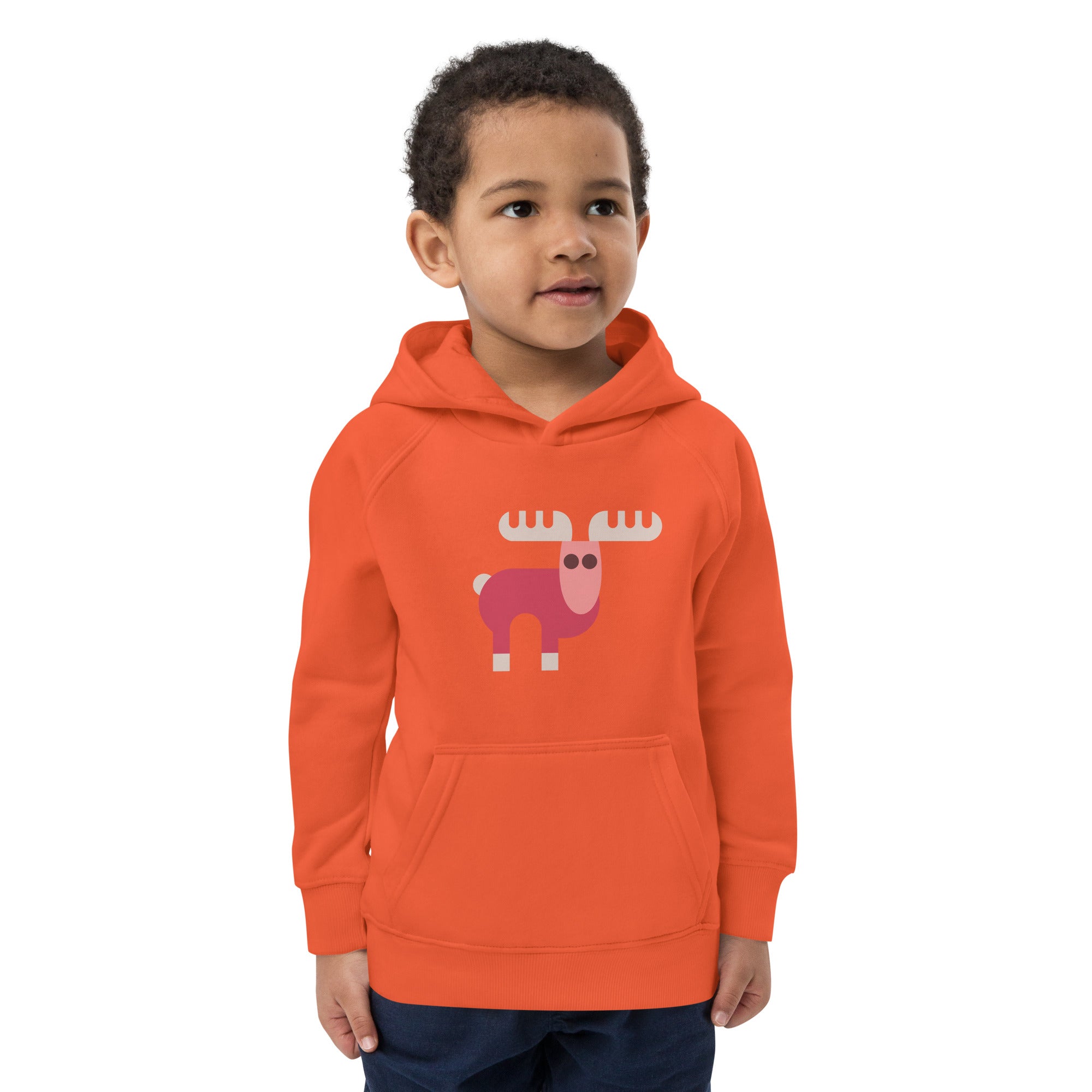 Kids eco hoodie-Elk