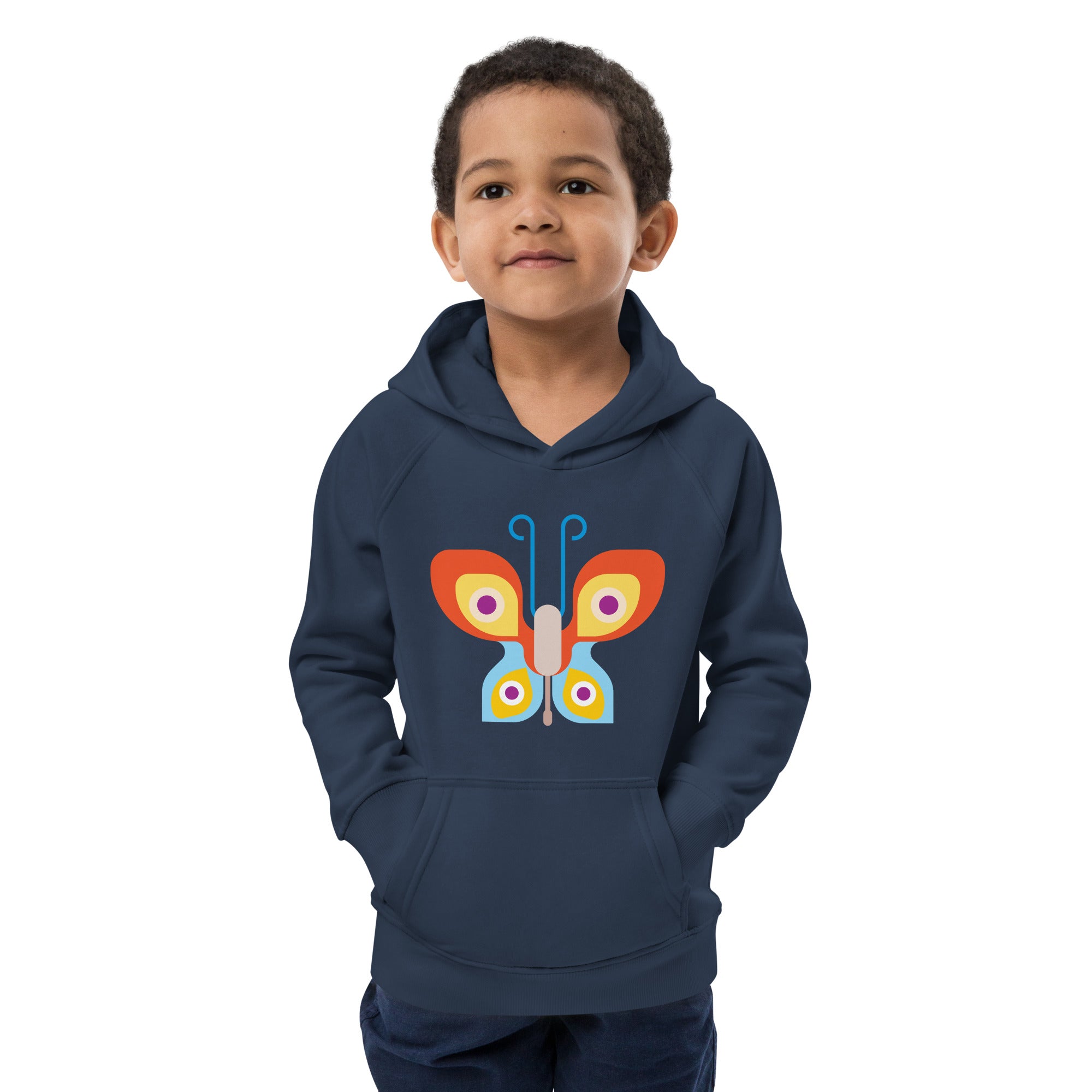 Kids eco hoodie-Butterfly