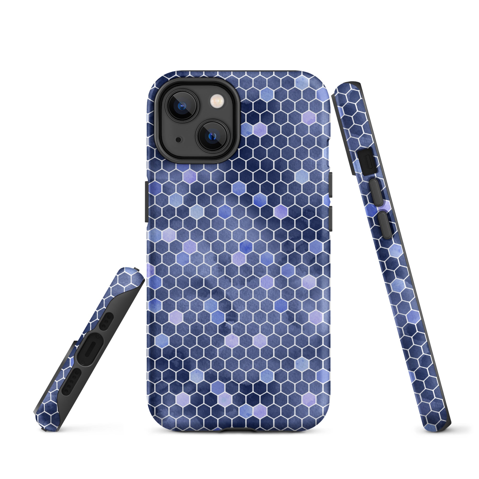 Tough Case for iPhone®- Honeycomb Blue