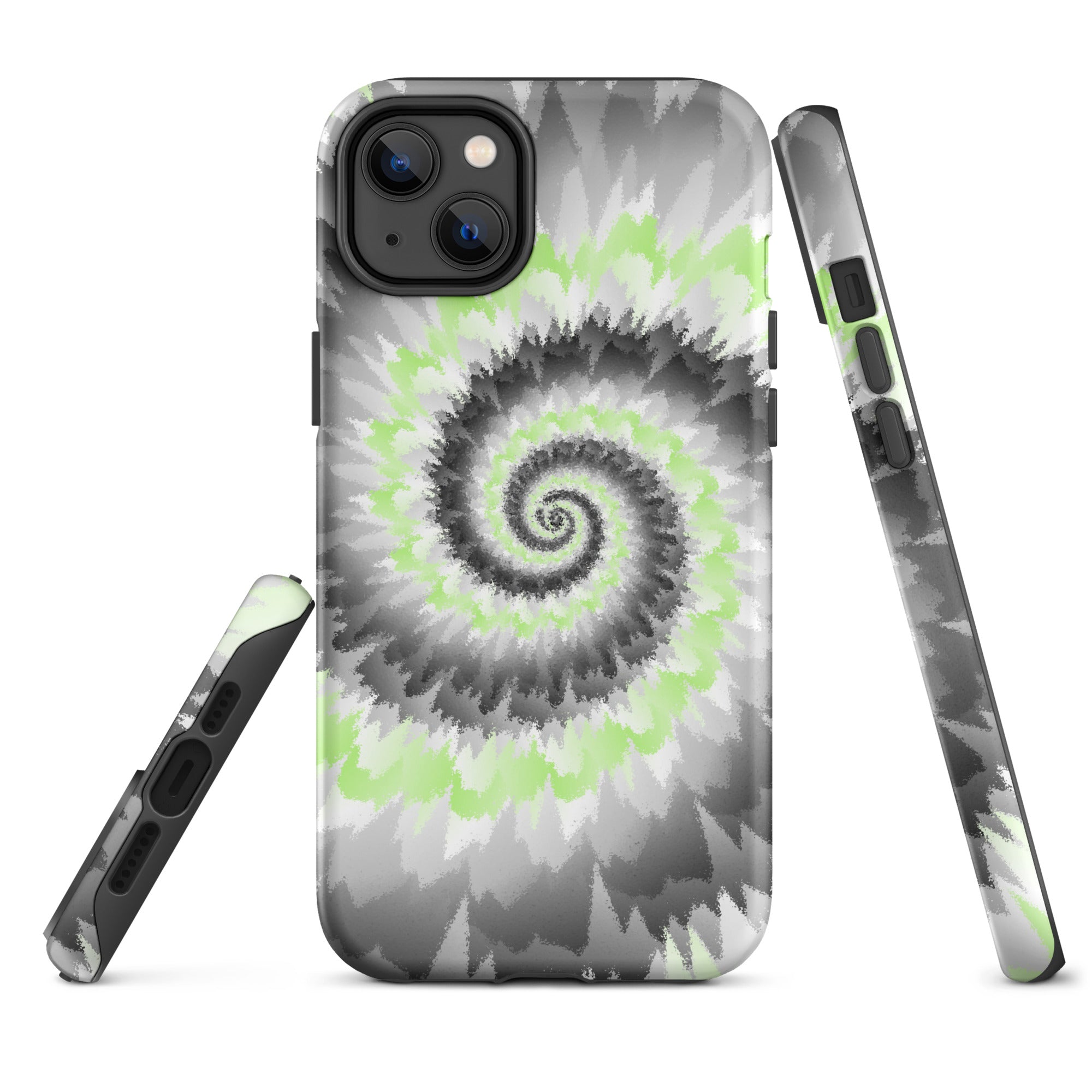 Tough Case for iPhone®-Tie Dye Spiral - Agender