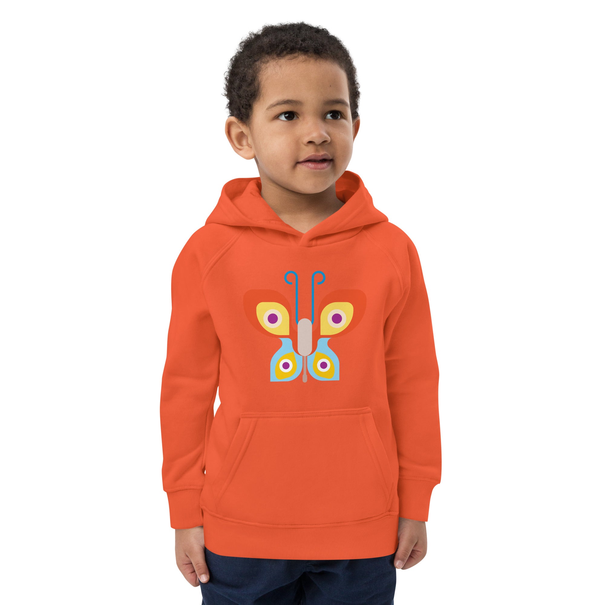 Kids eco hoodie-Butterfly
