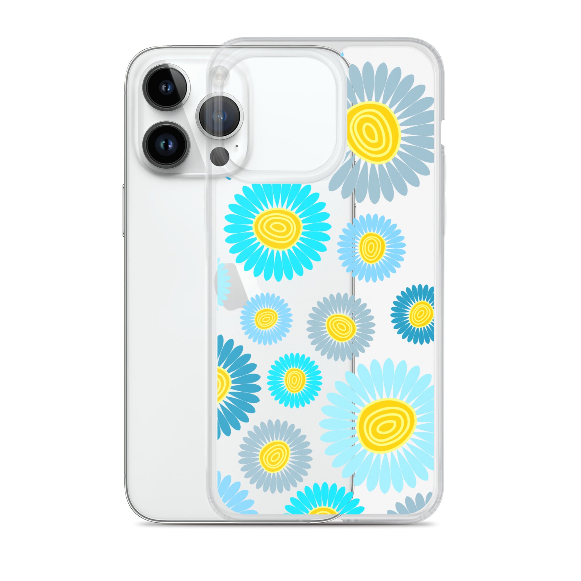 Clear Case for iPhone®- Floral Daisy Design II