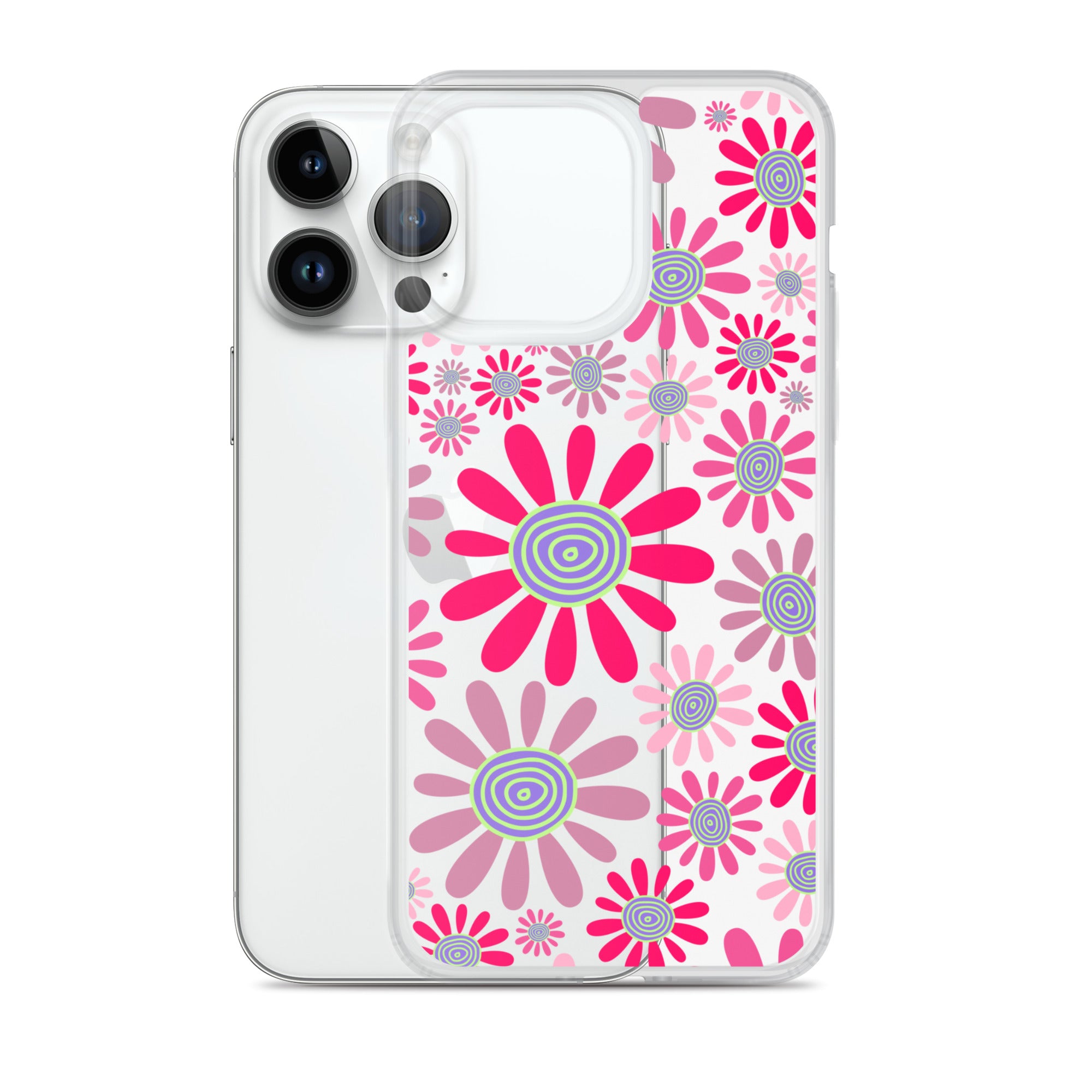 Clear Case for iPhone®- Floral Daisy Design I
