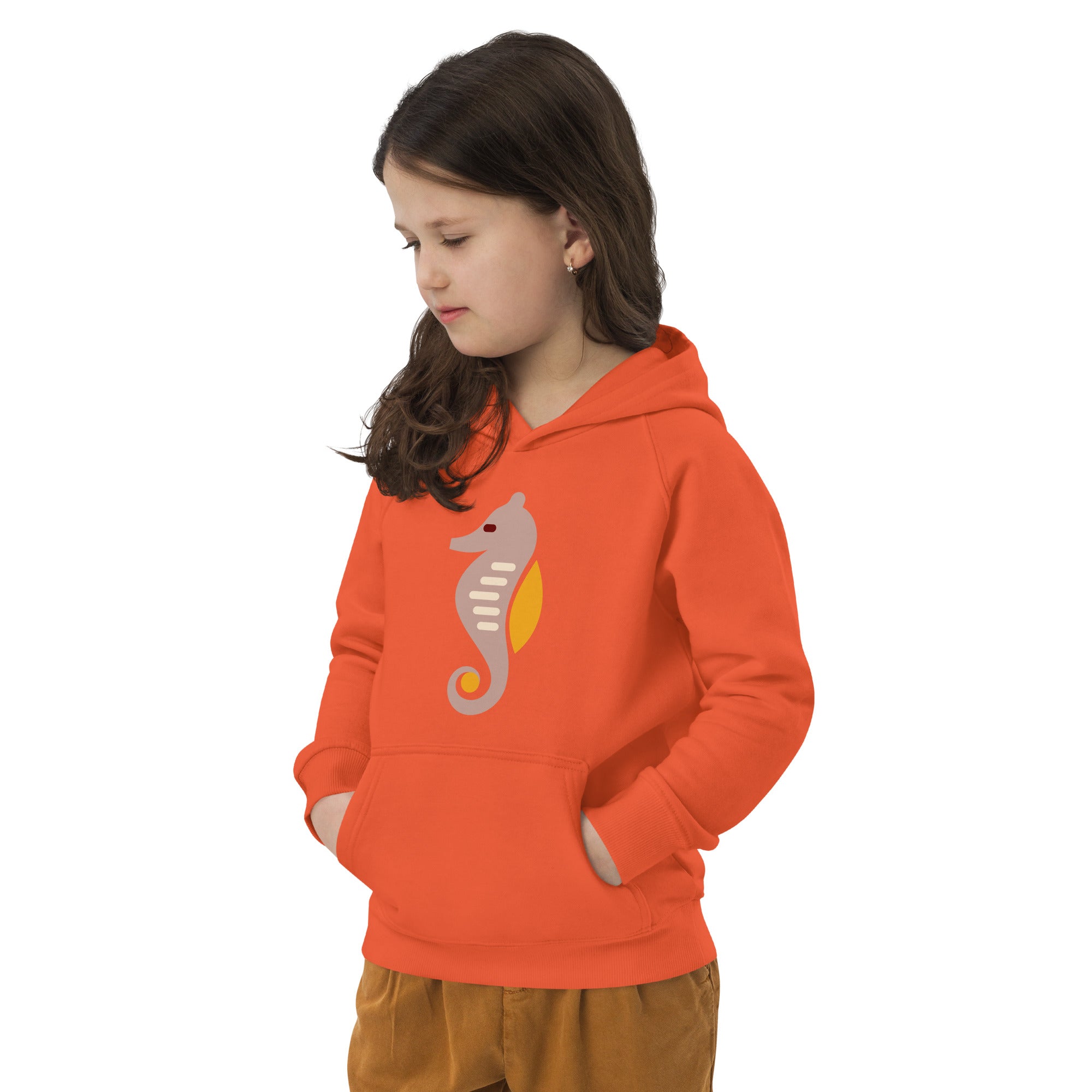 Kids eco hoodie-Sea Horse