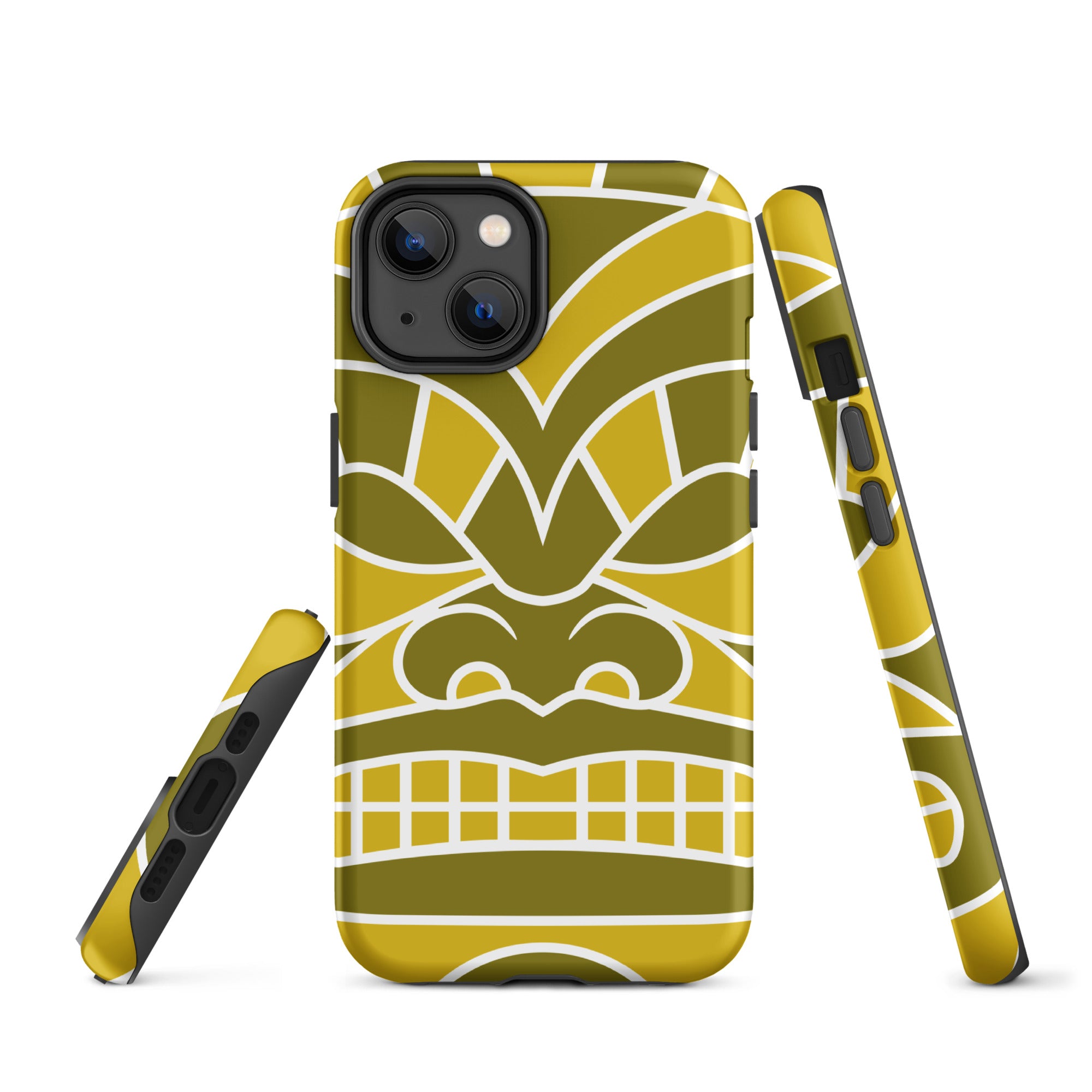 Tough Case for iPhone®- Totem Mask Yellow