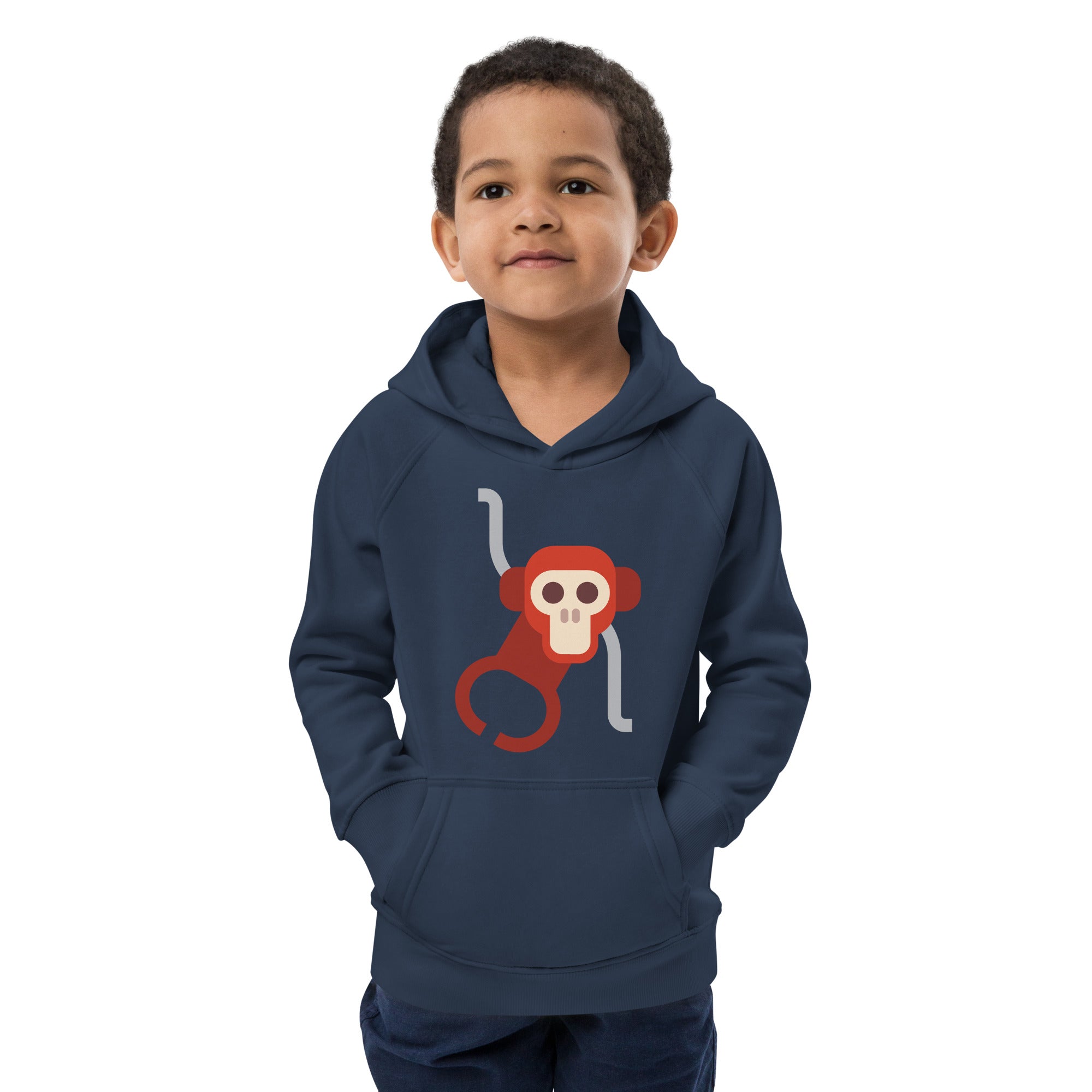 Kids eco hoodie-Monkey II