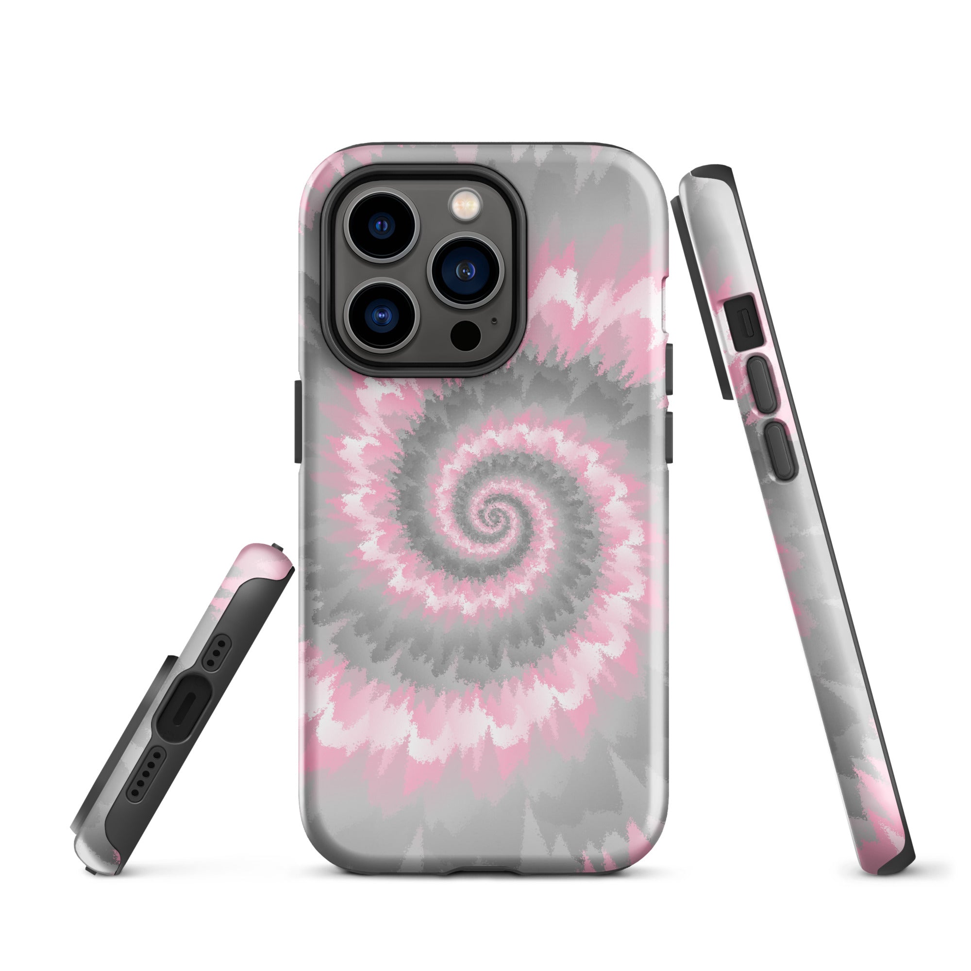 Tough Case for iPhone®-Tie Dye Spiral - Demigirl