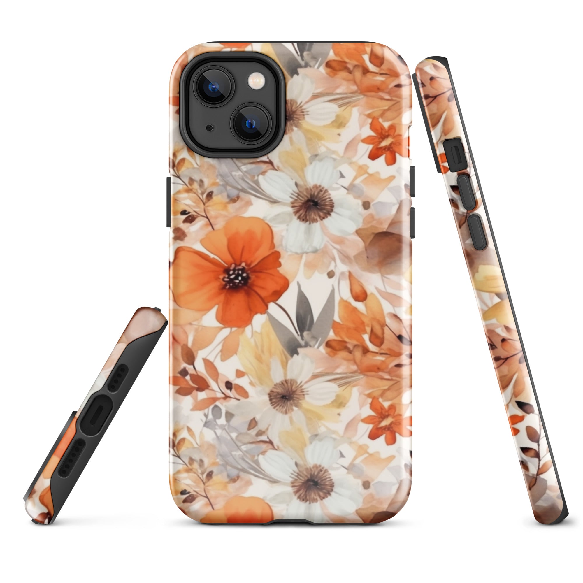 Tough Case for iPhone®- Floral Pattern I