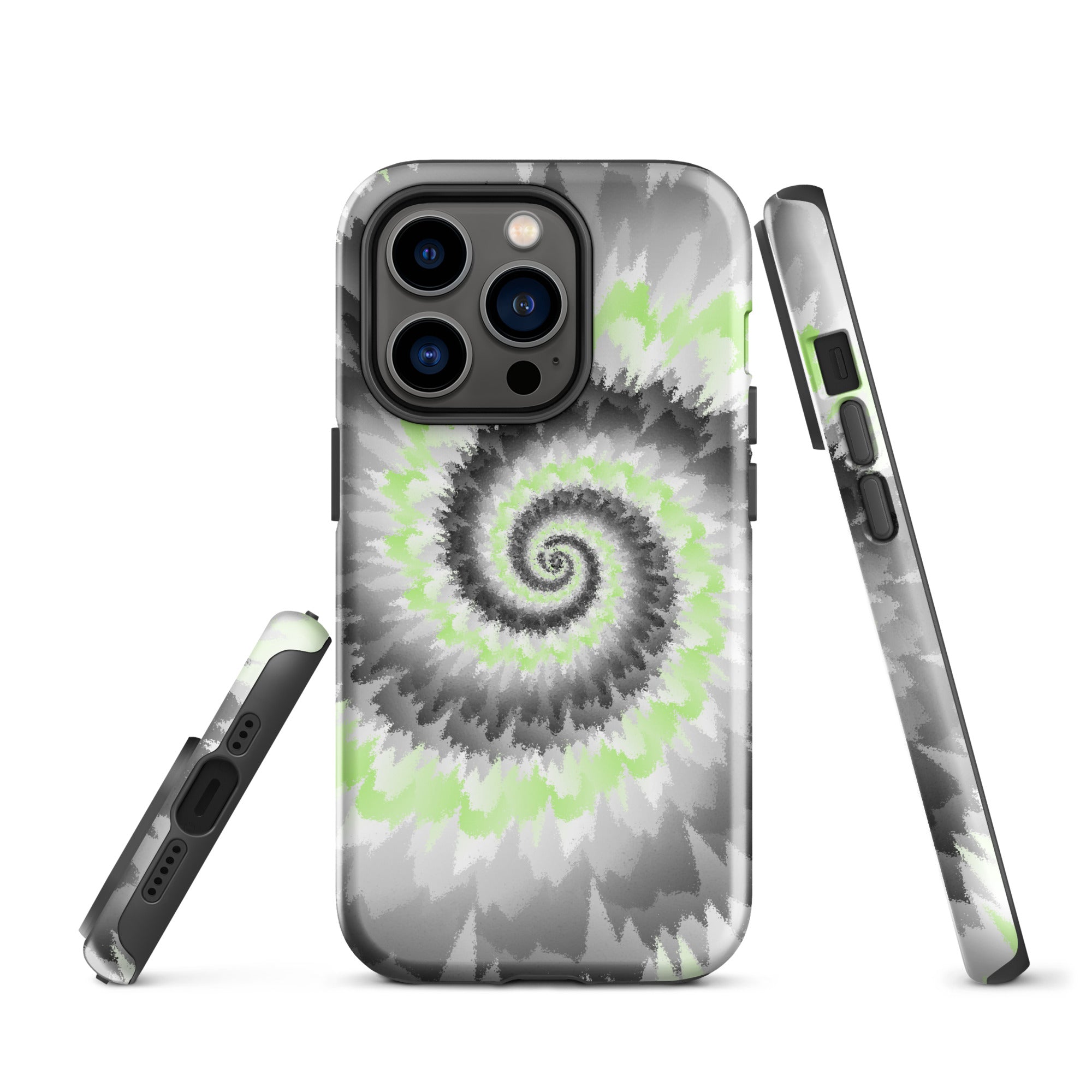 Tough Case for iPhone®-Tie Dye Spiral - Agender