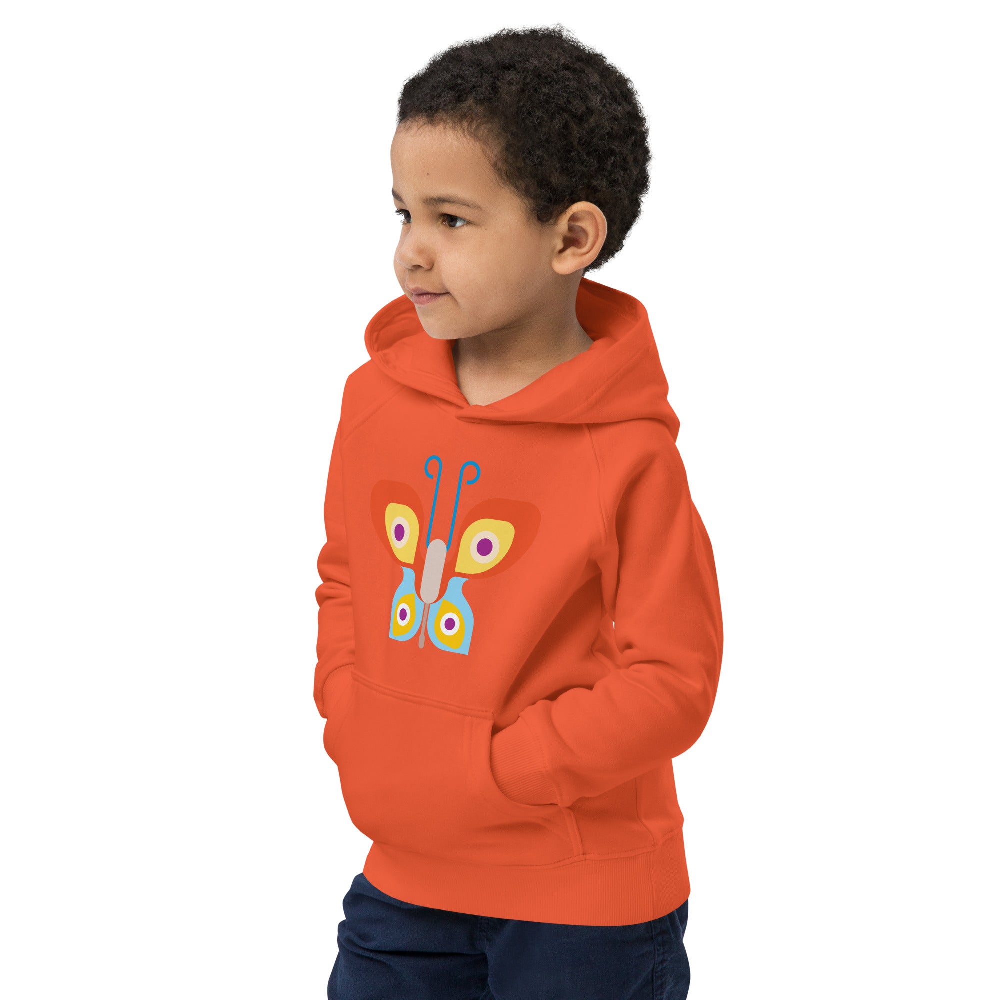Kids eco hoodie-Butterfly