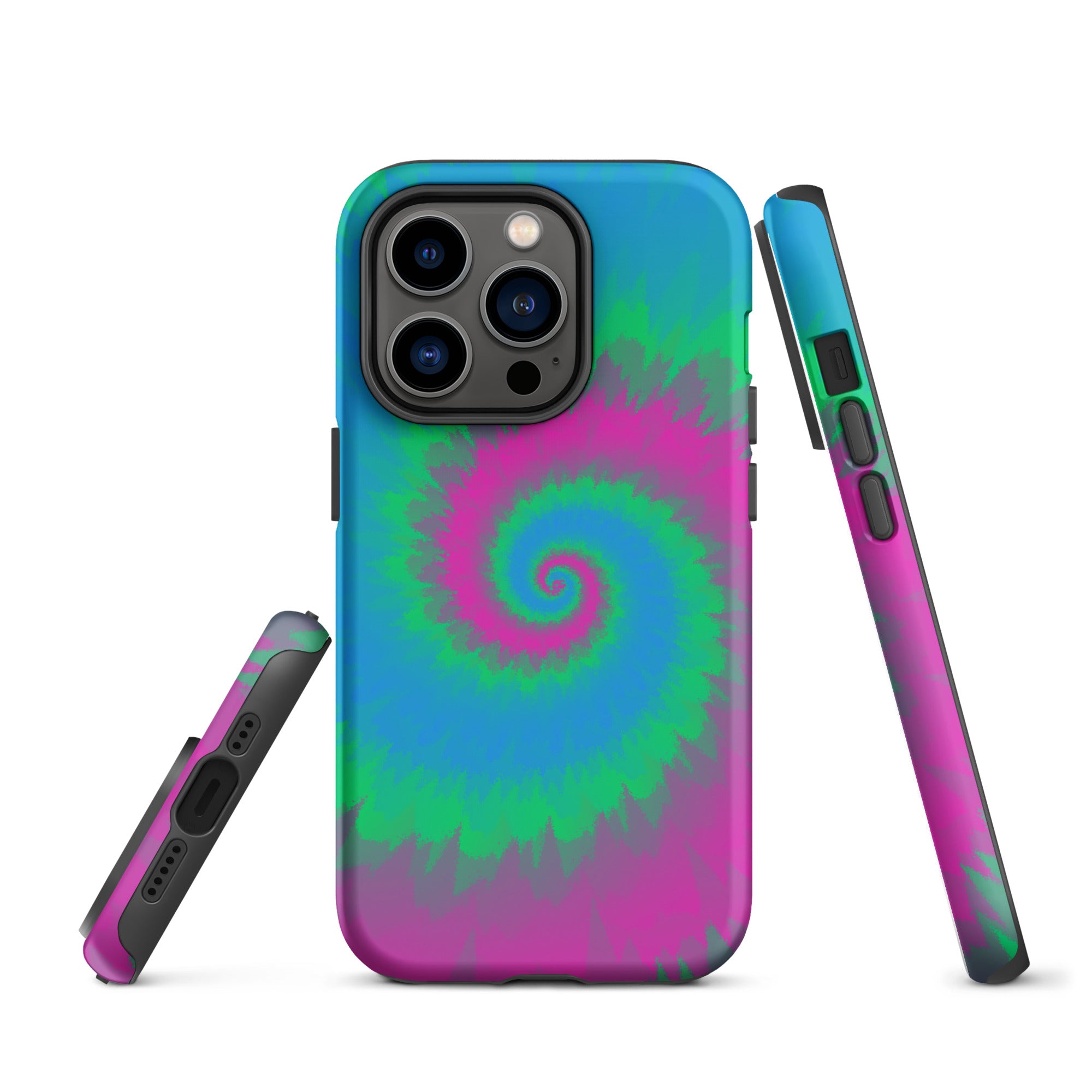 Tough Case for iPhone®-Tie Dye Spiral - Polysexual