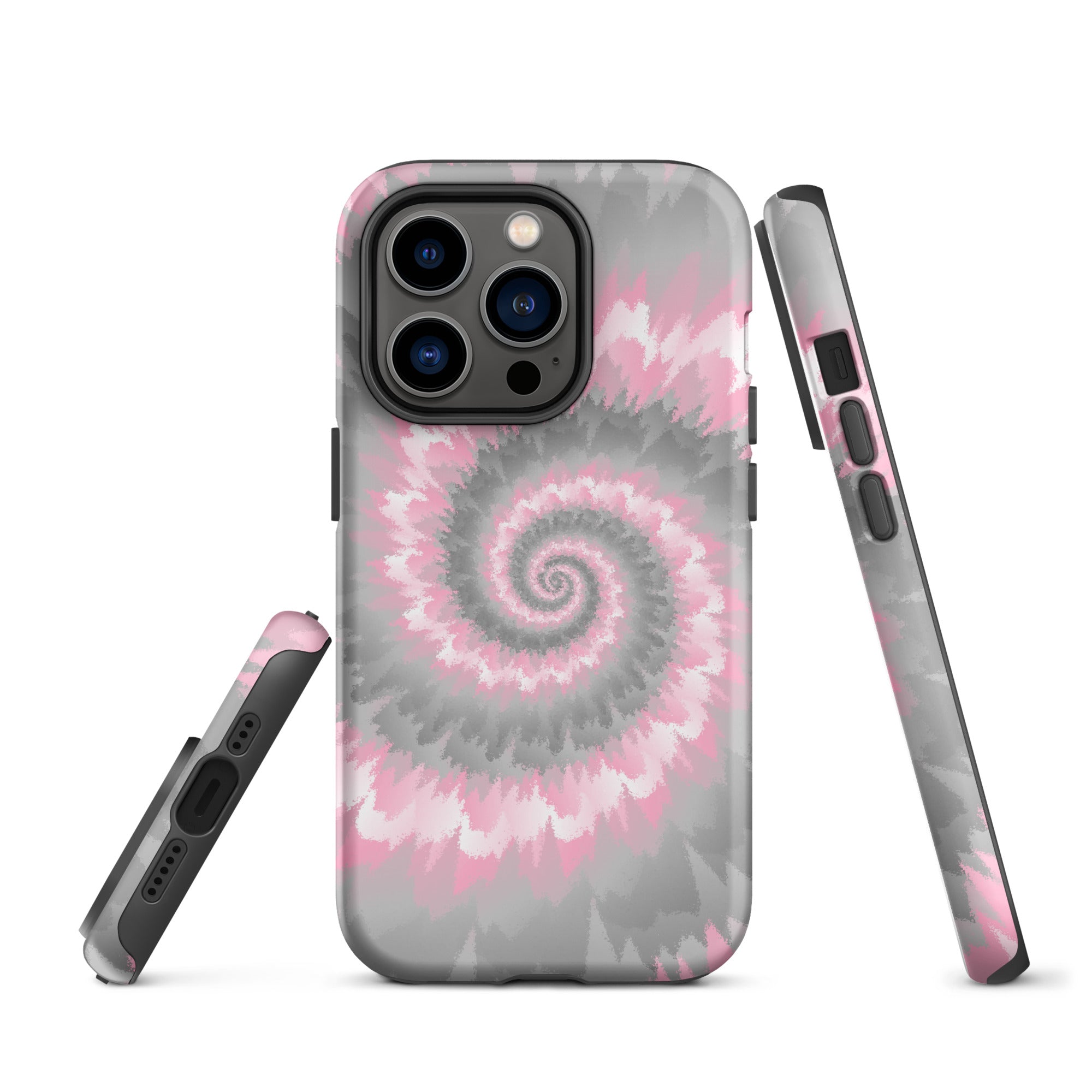 Tough Case for iPhone®-Tie Dye Spiral - Demigirl