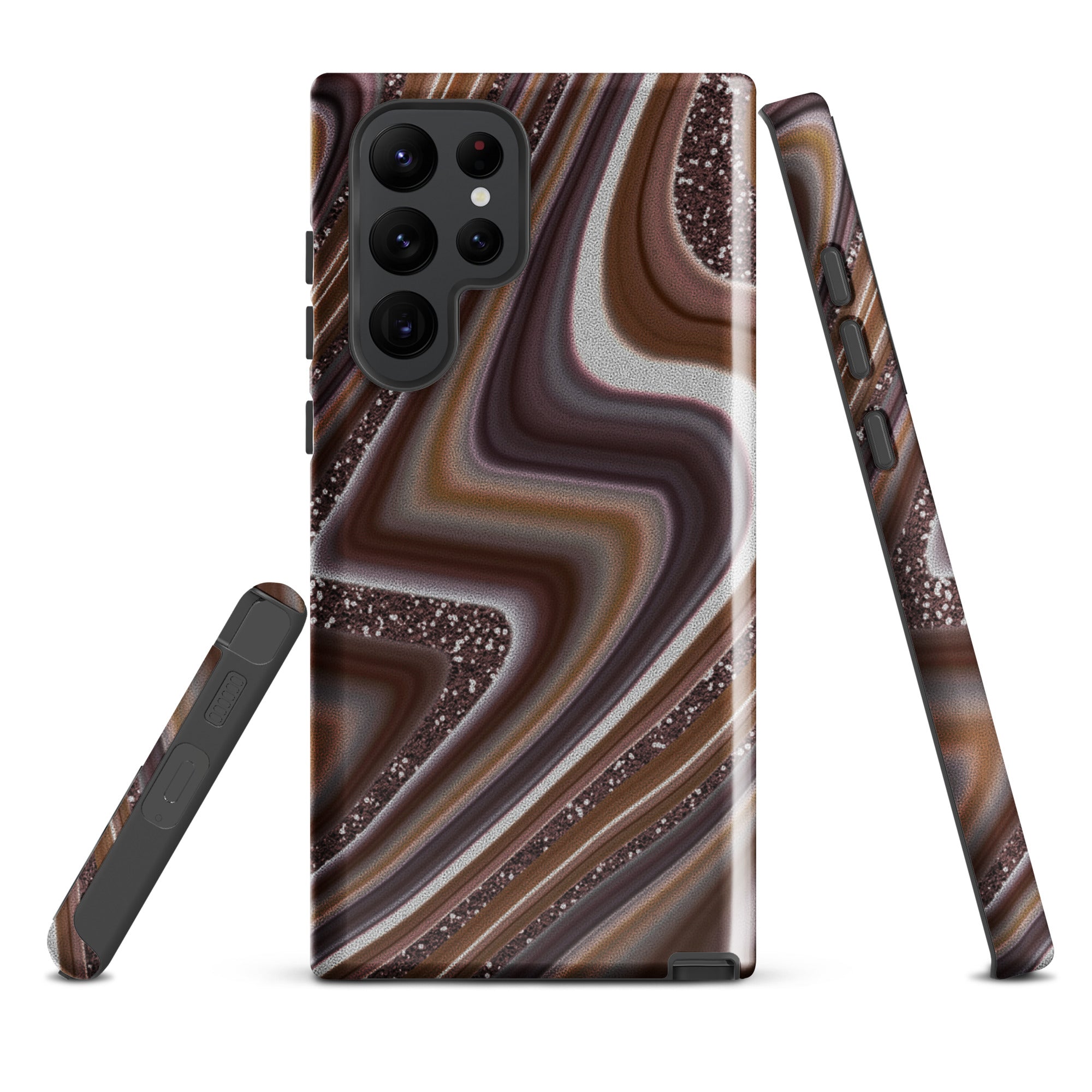 Tough case for Samsung®- Abstract Leather