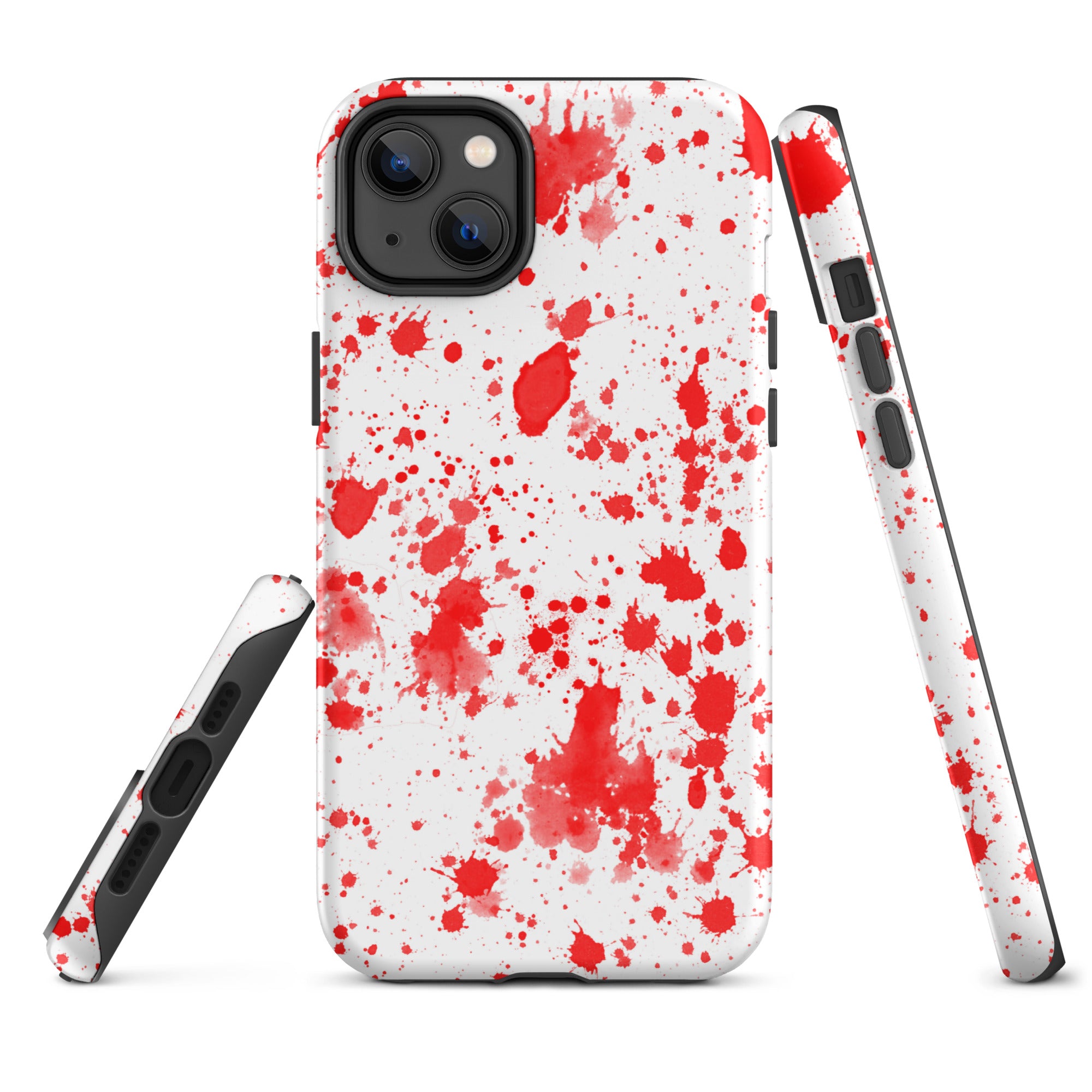 Tough Case for iPhone®- Paint Splatter Red
