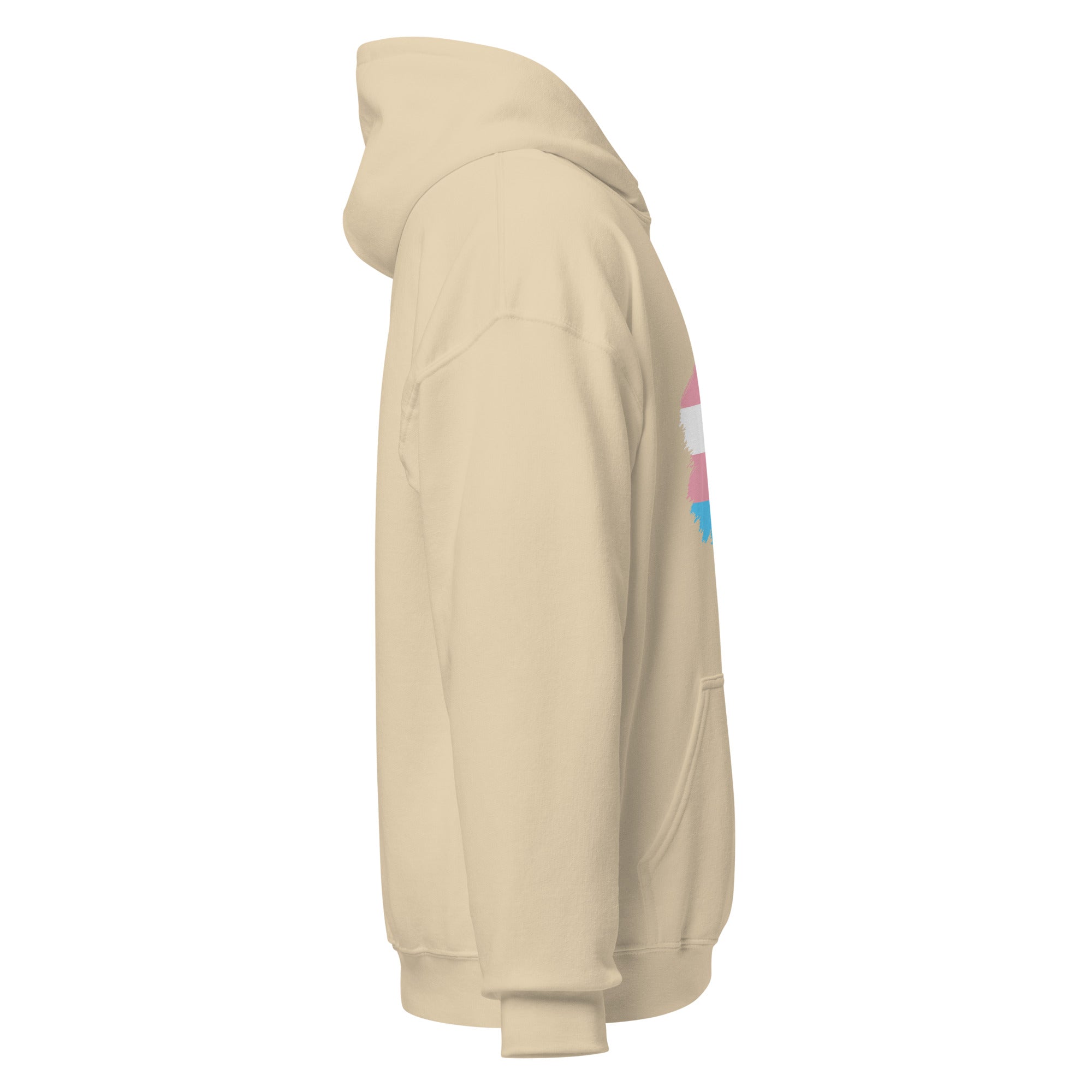 Unisex Hoodie-Transgender Grunge Flag