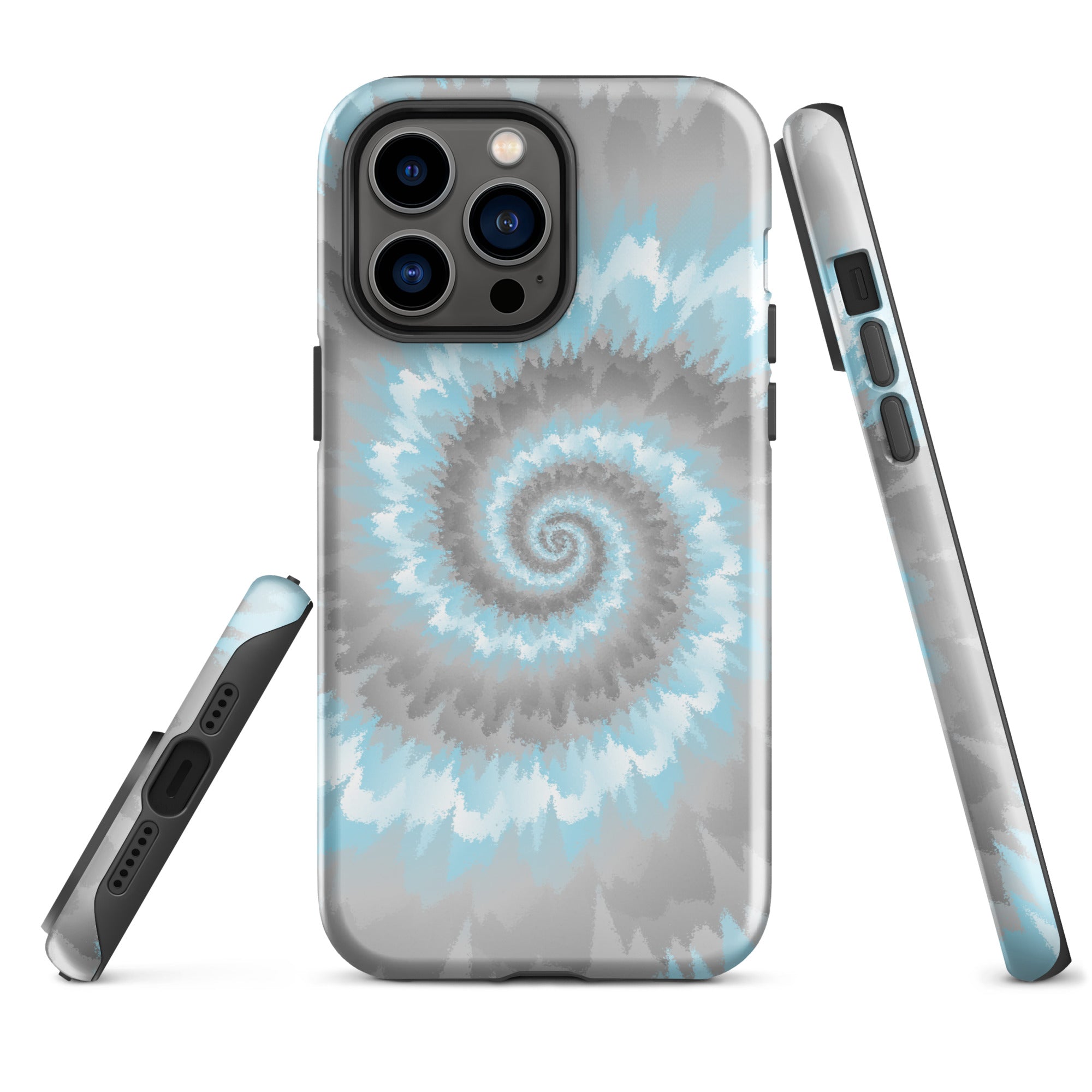 Tough Case for iPhone®-Tie Dye Spiral - Demiboy