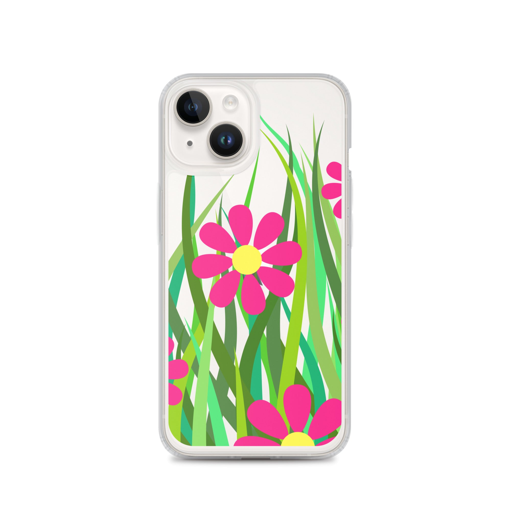 Clear Case for iPhone®- Floral Hedge Design I