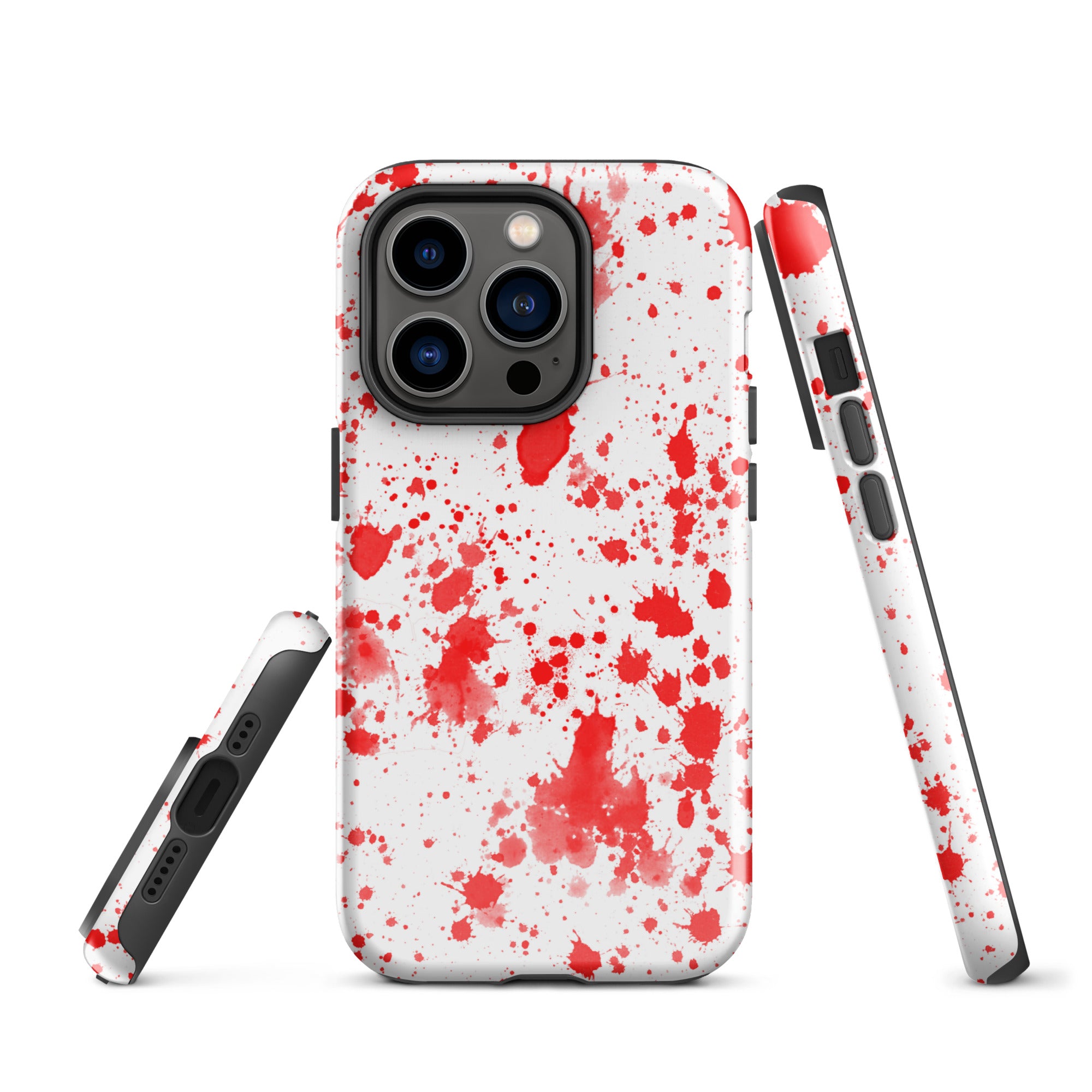 Tough Case for iPhone®- Paint Splatter Red