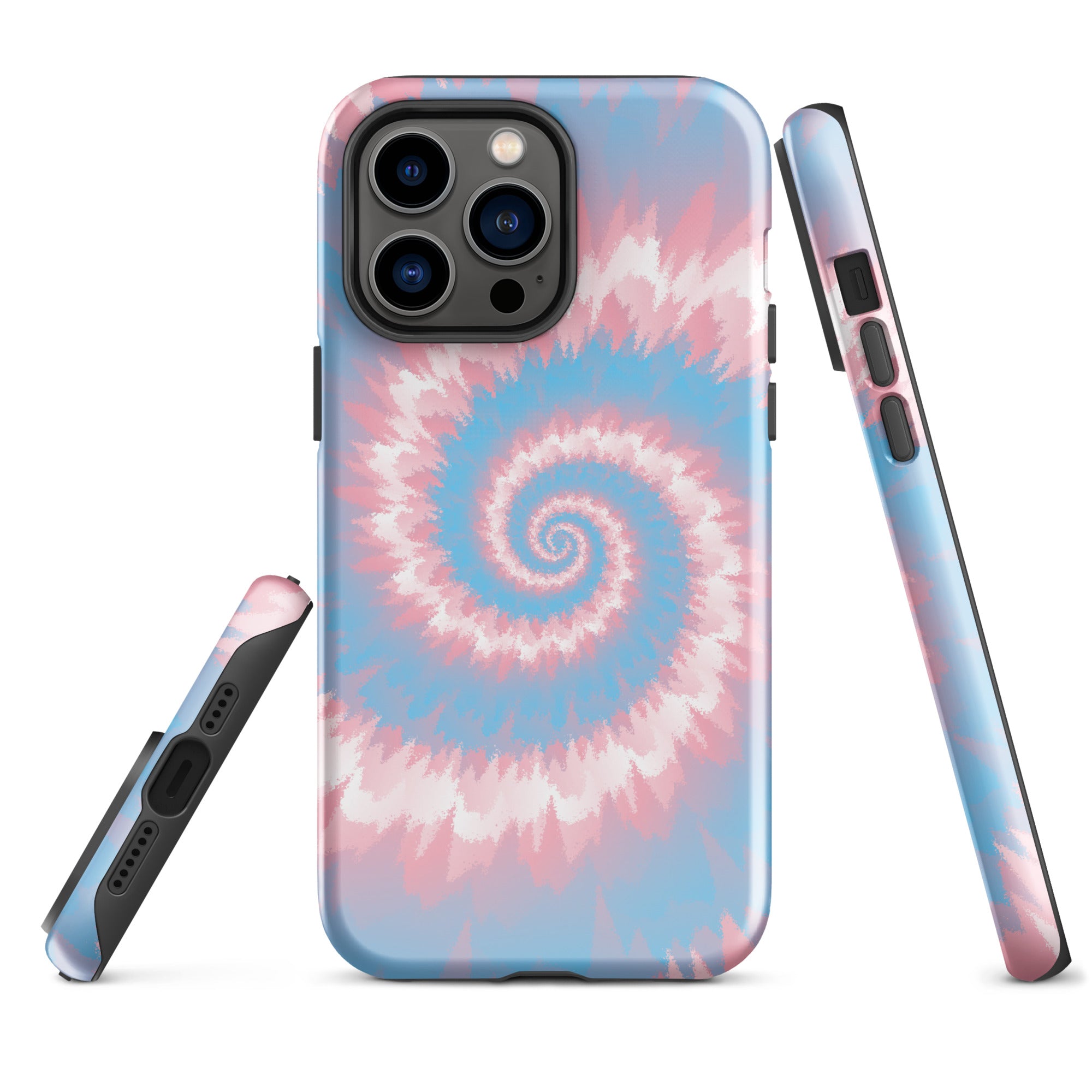 Tough Case for iPhone®-Tie Dye Spiral - Transgender