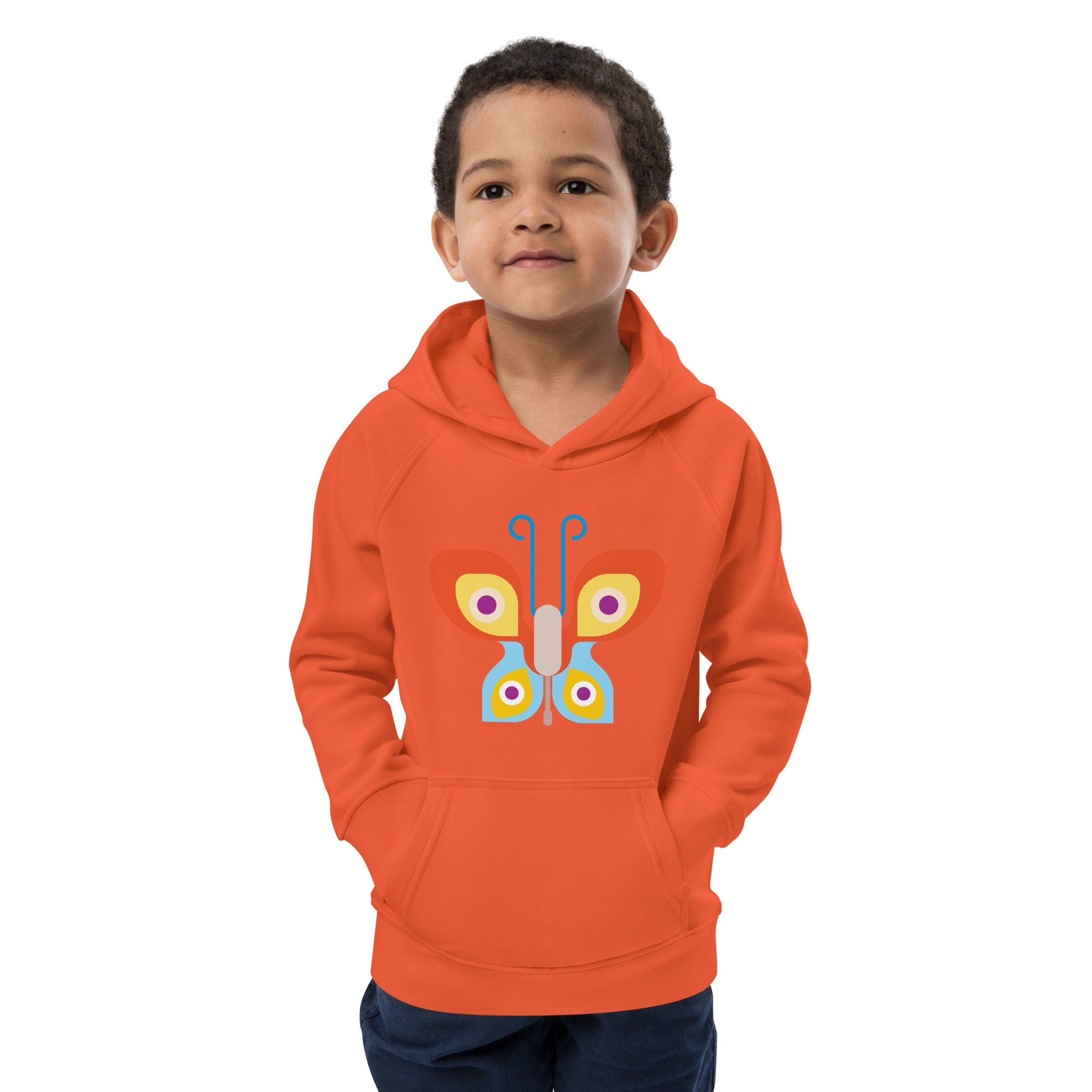 Kids eco hoodie-Butterfly
