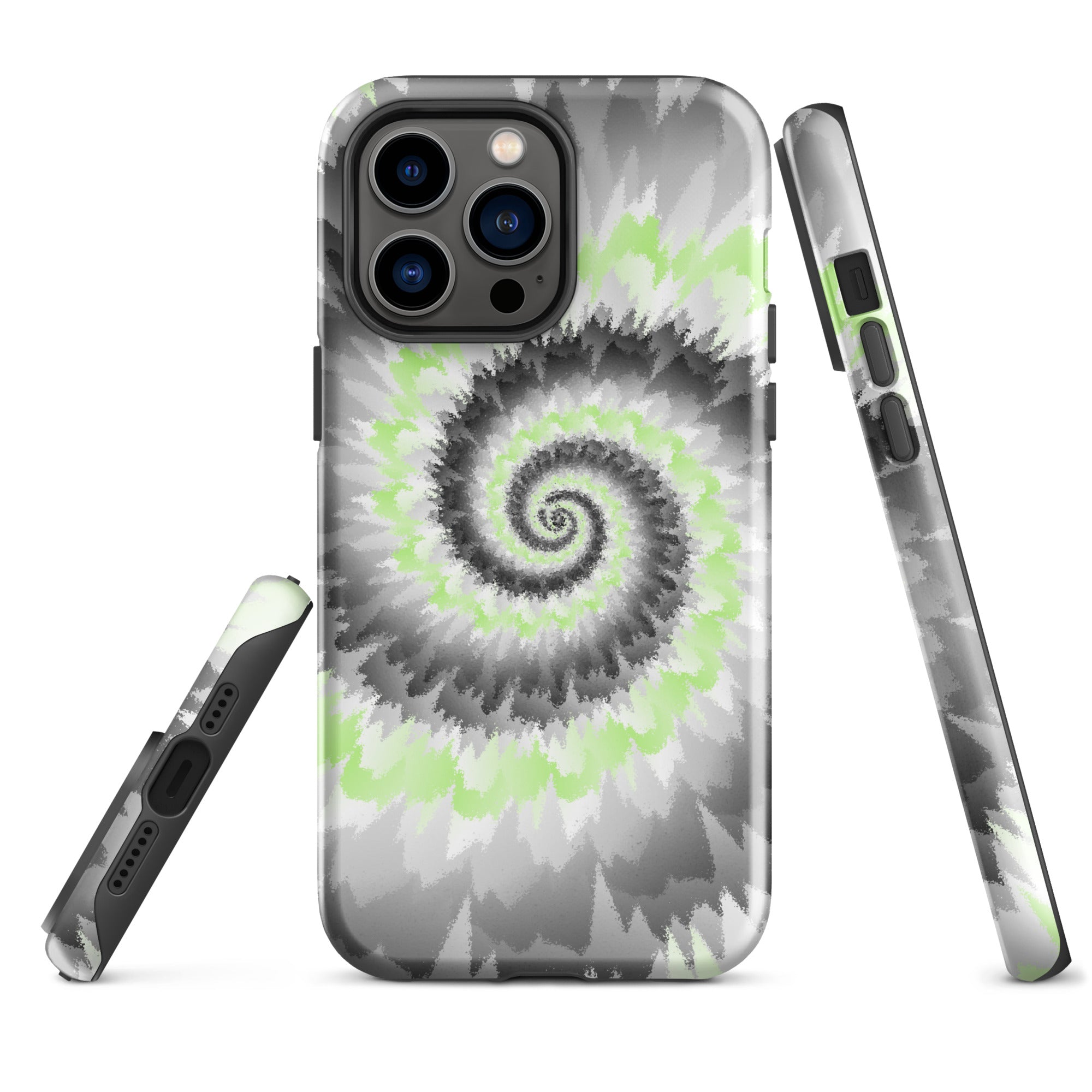Tough Case for iPhone®-Tie Dye Spiral - Agender