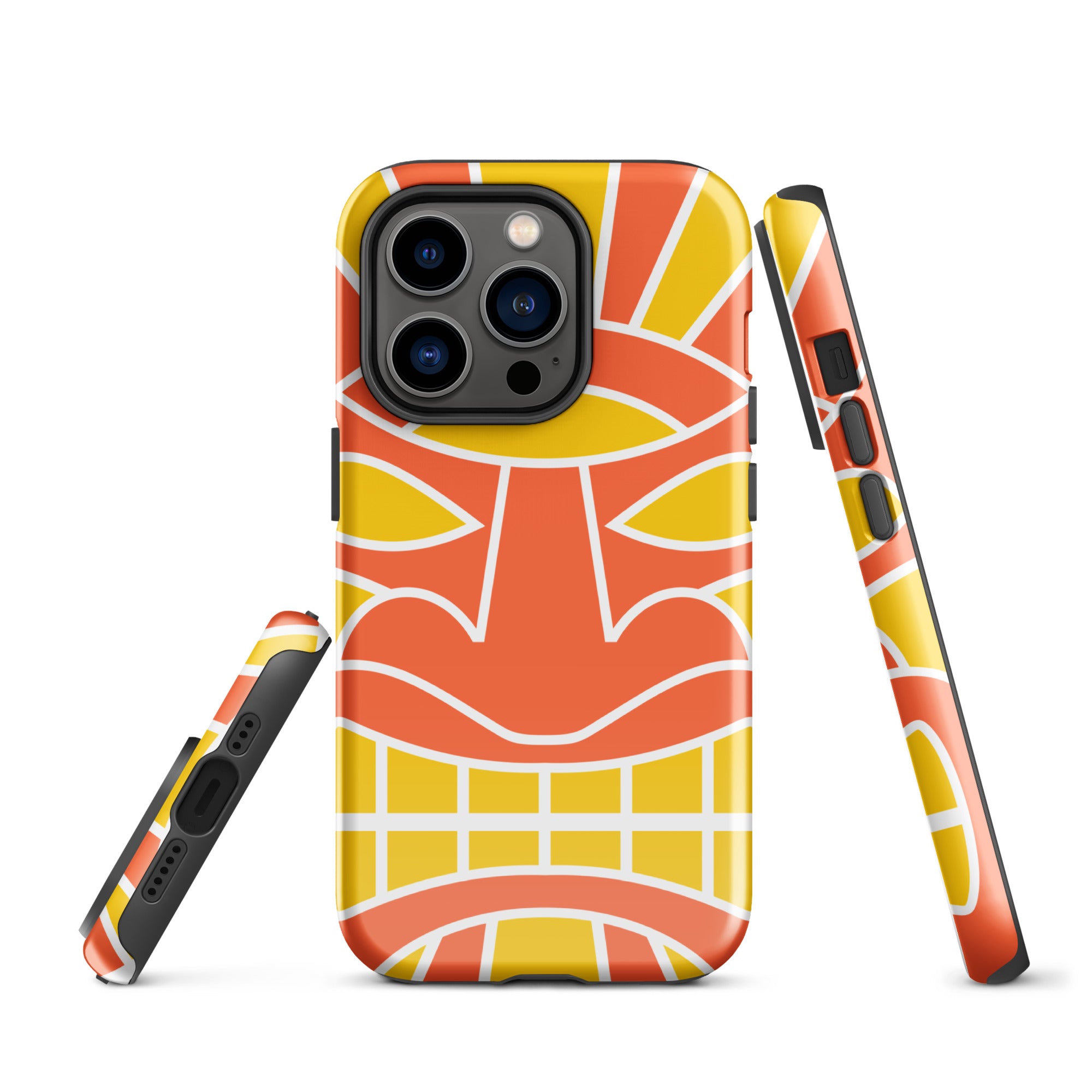 Tough Case for iPhone®- Totem Mask Orange