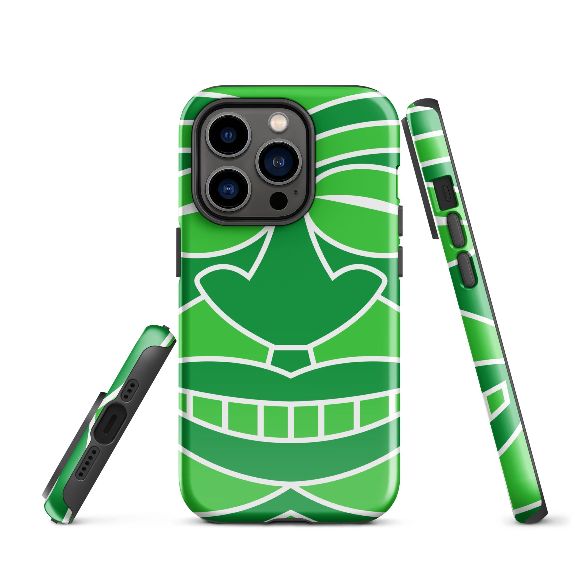 Tough Case for iPhone®- Totem Mask Green