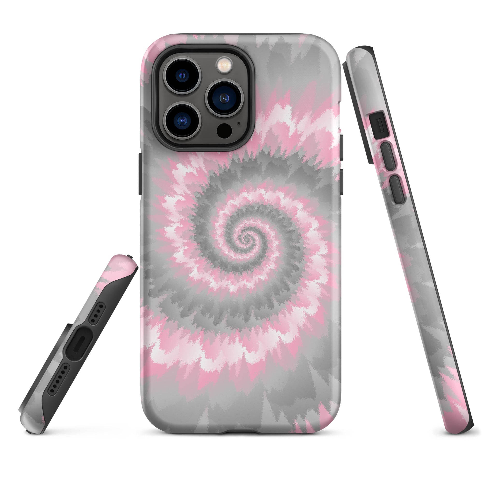 Tough Case for iPhone®-Tie Dye Spiral - Demigirl
