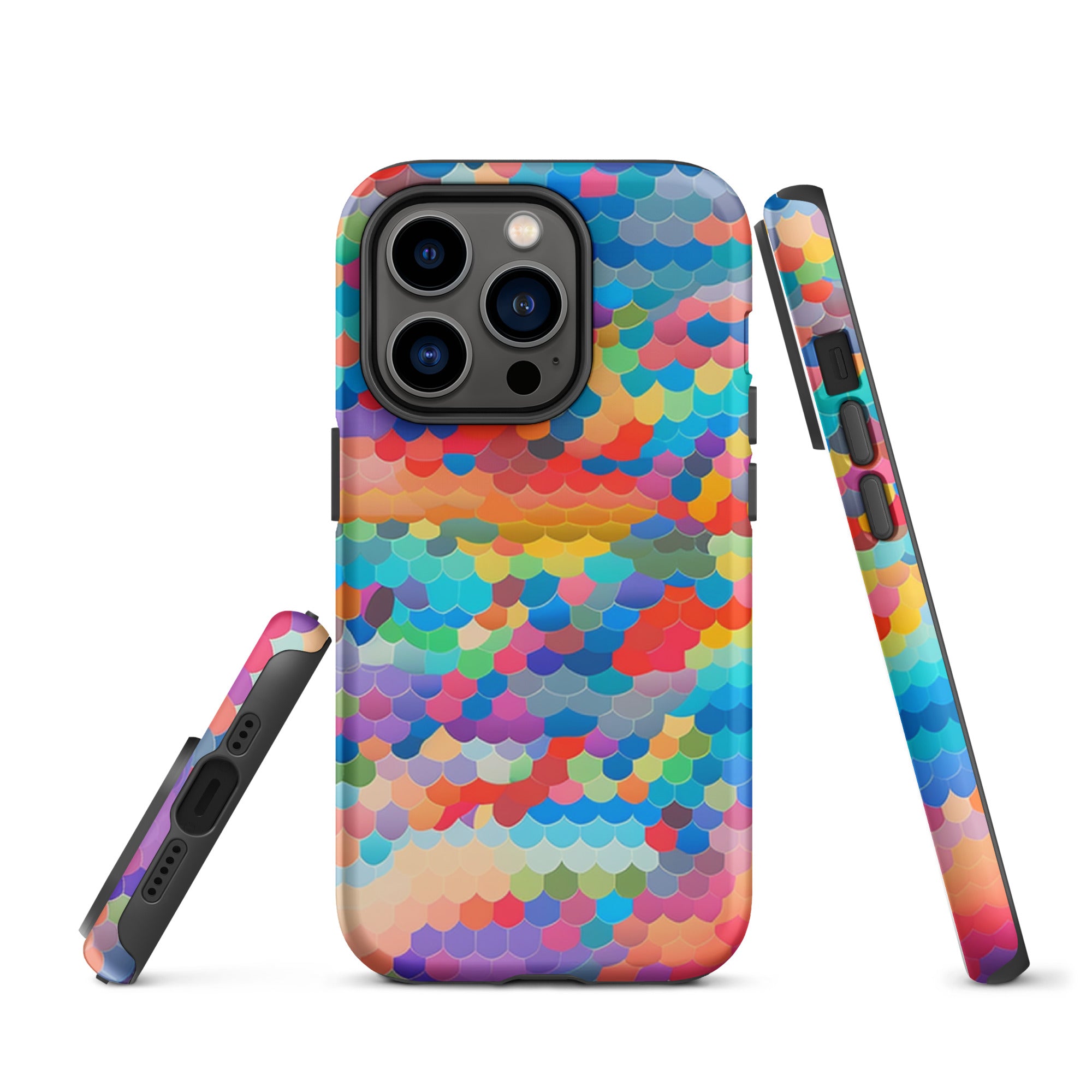 Tough Case for iPhone®- Rainbow Cloud Pattern III