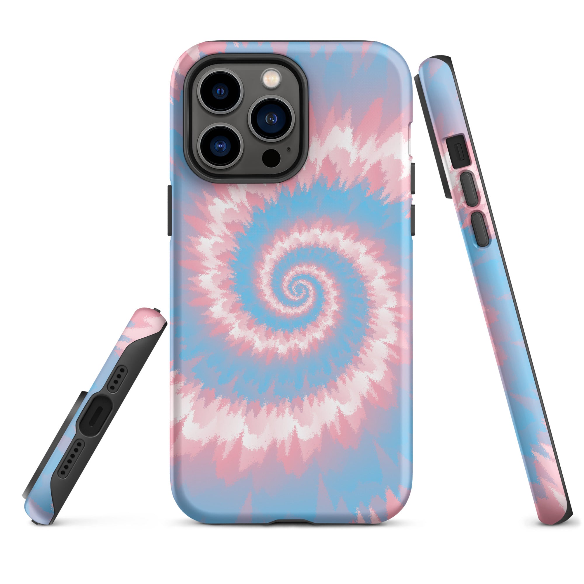 Tough Case for iPhone®-Tie Dye Spiral - Transgender