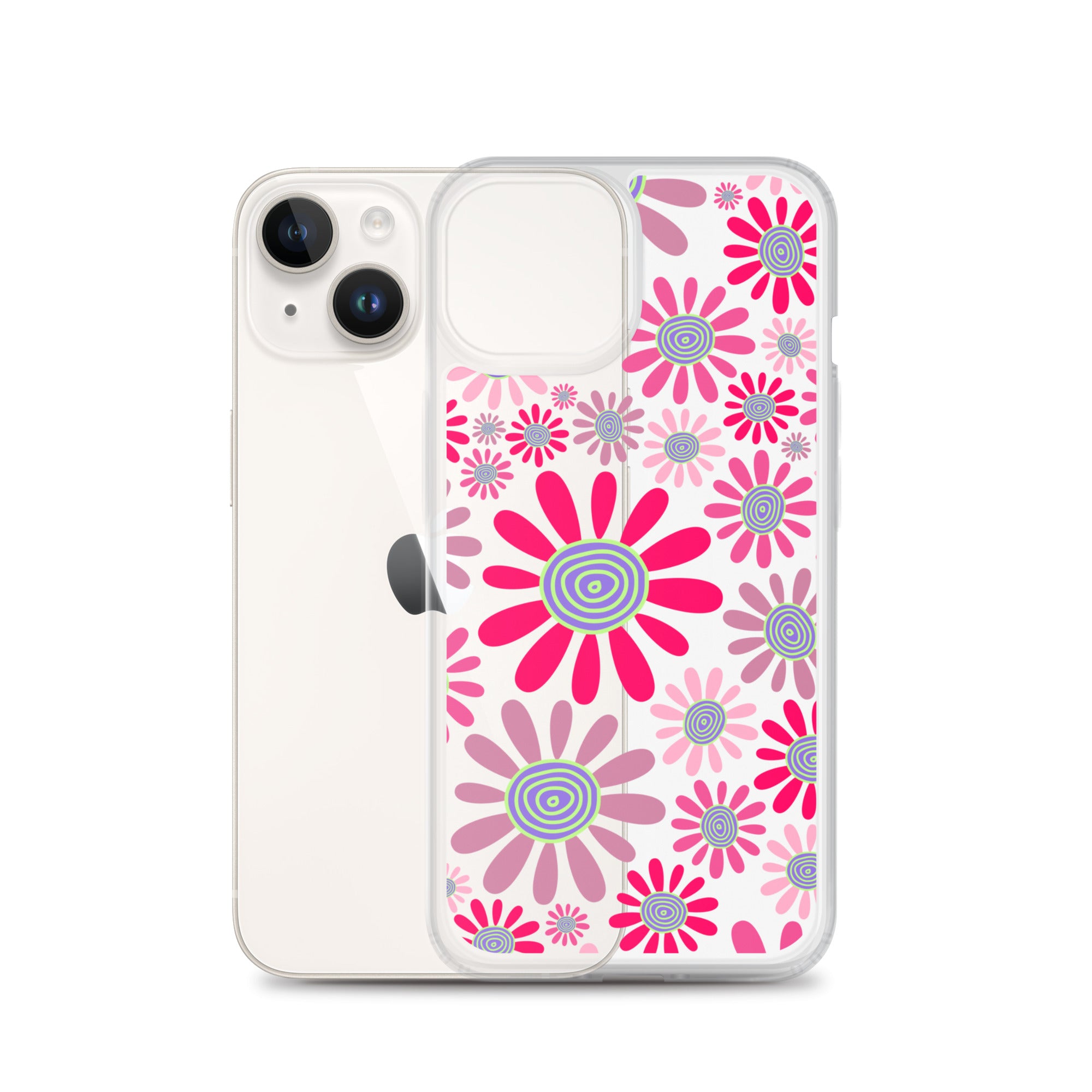 Clear Case for iPhone®- Floral Daisy Design I