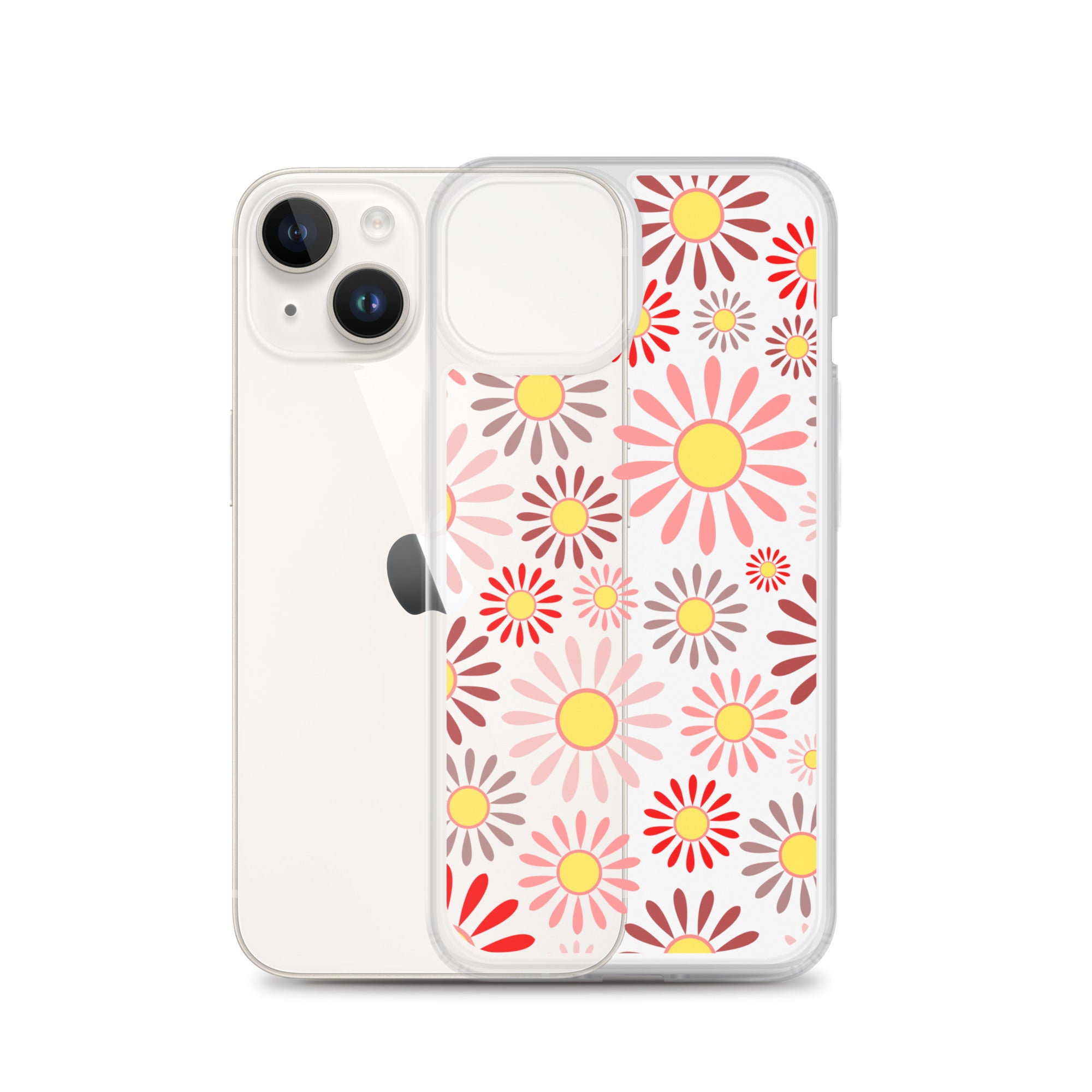 Clear Case for iPhone®- Floral Daisy Design IV
