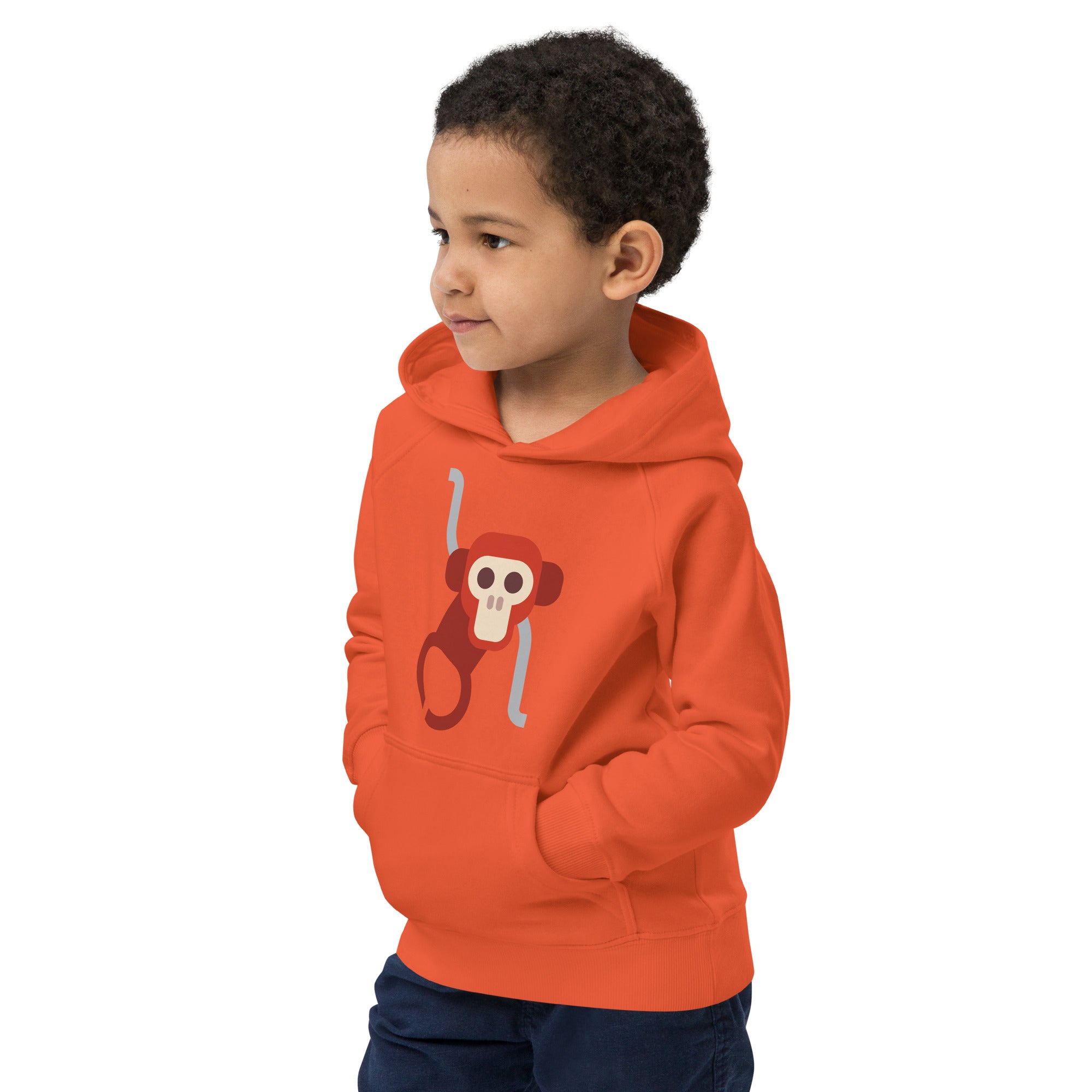 Kids eco hoodie-Monkey II