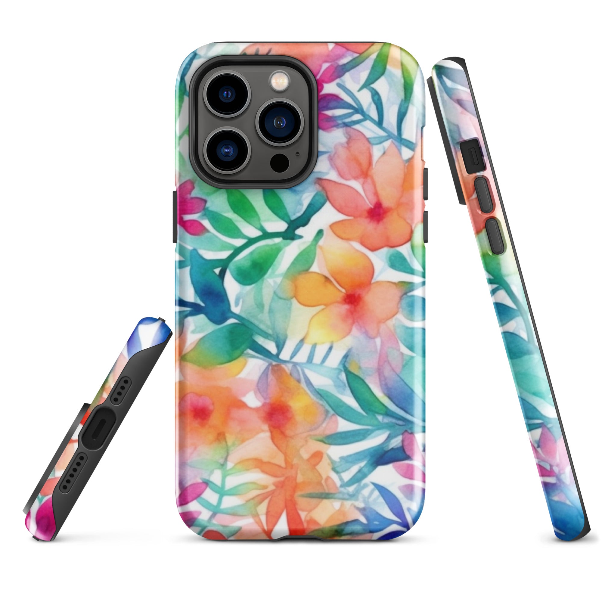 Tough Case for iPhone®- Floral Pattern III