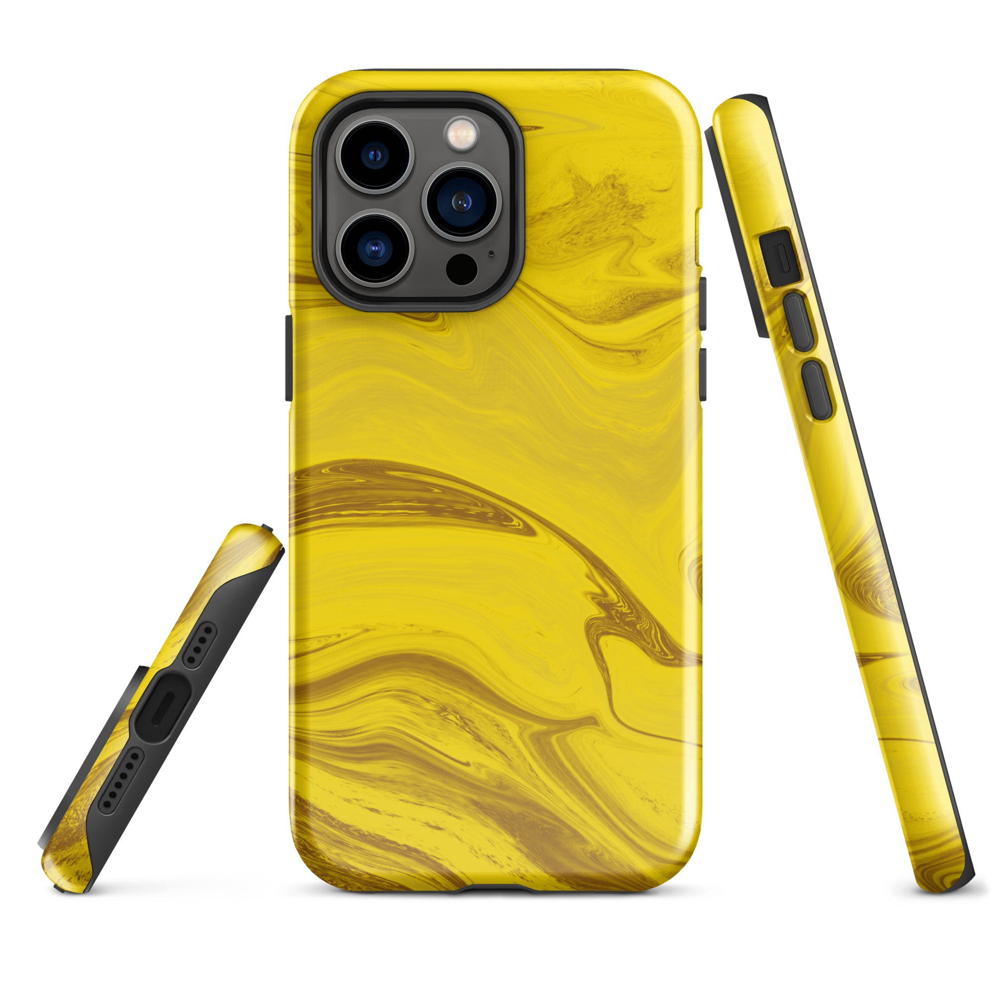 Tough Case for iPhone®- Liquid Gold Marble