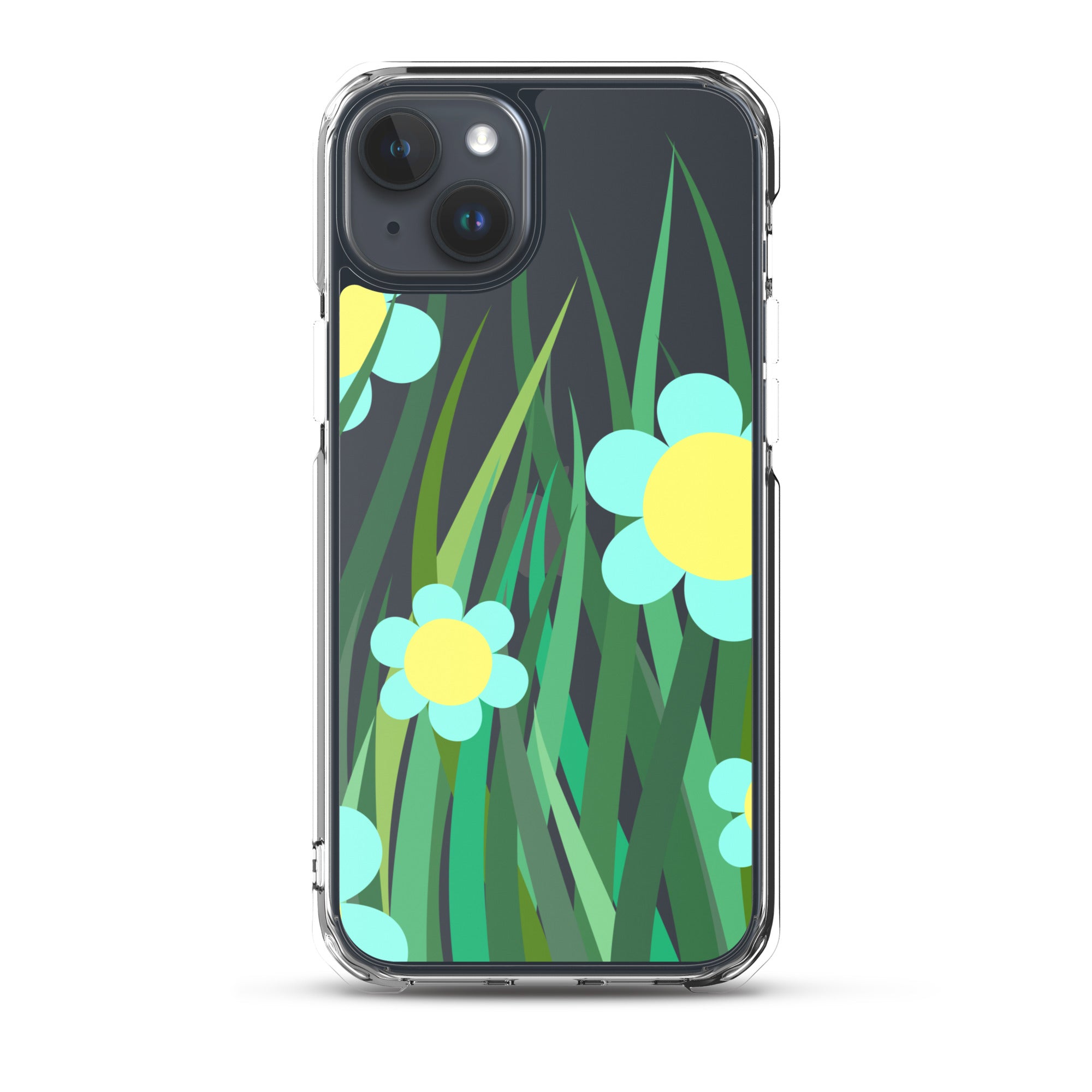 Clear Case for iPhone®- Floral Hedge Design II