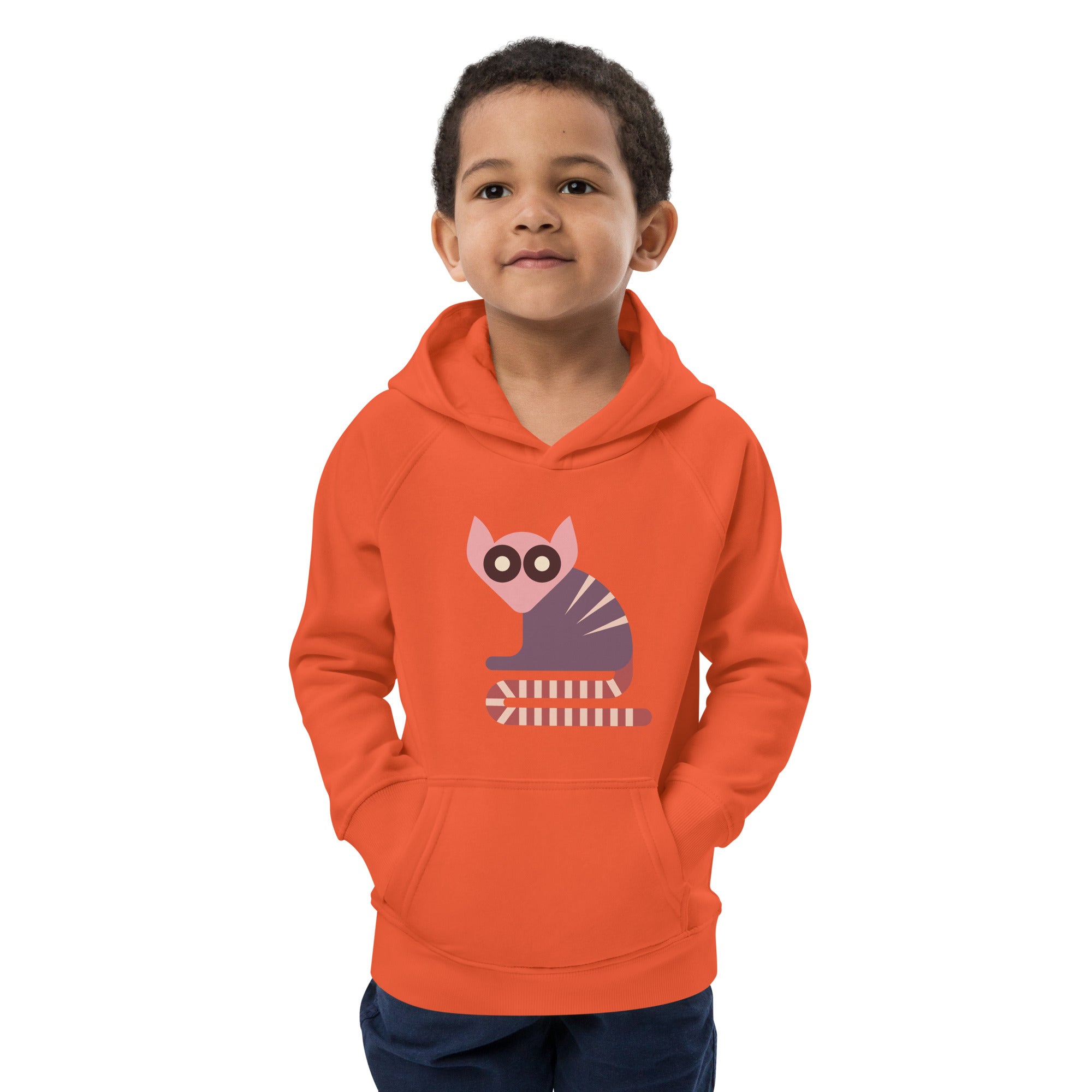 Kids eco hoodie-Lemurs