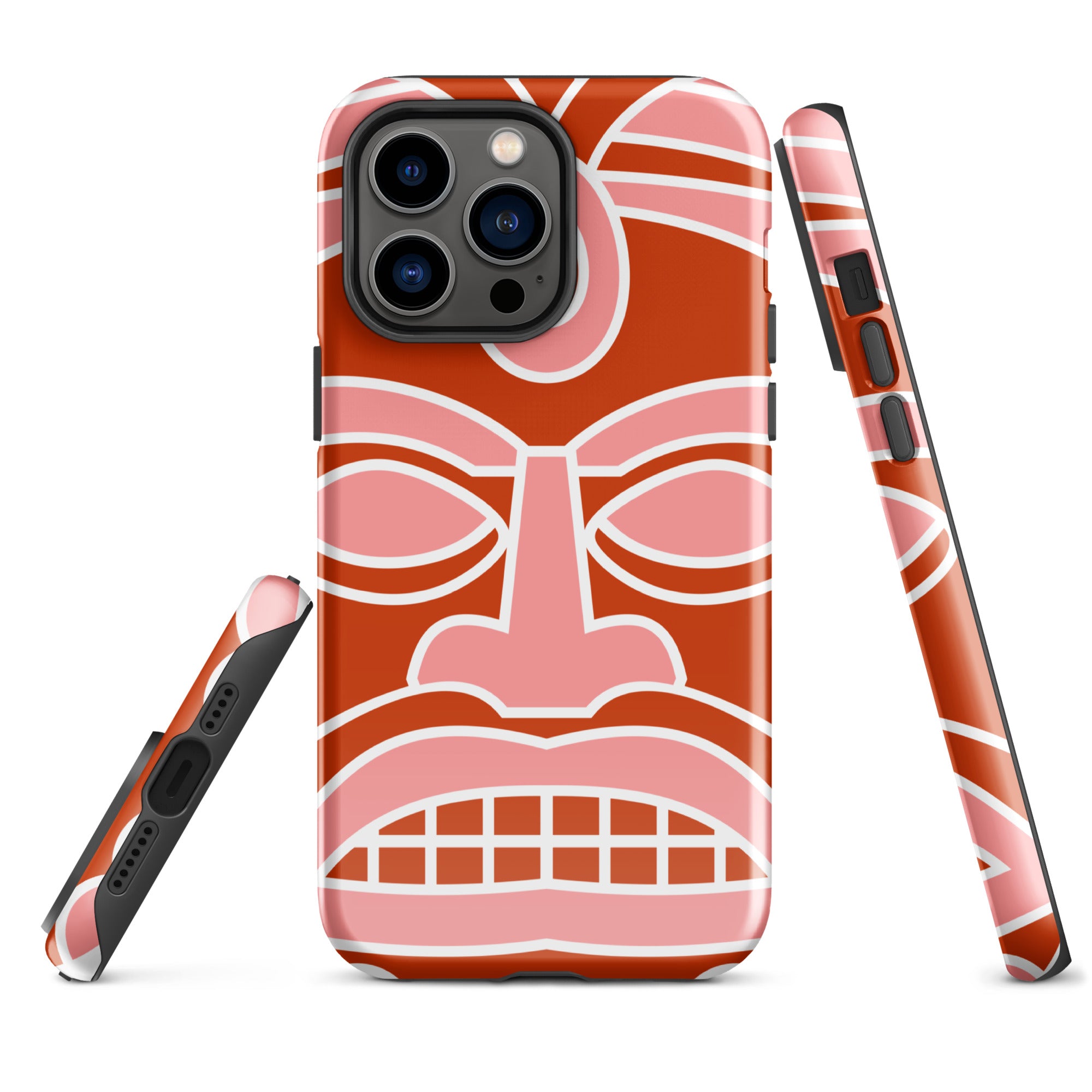 Tough Case for iPhone®- Totem Mask Red