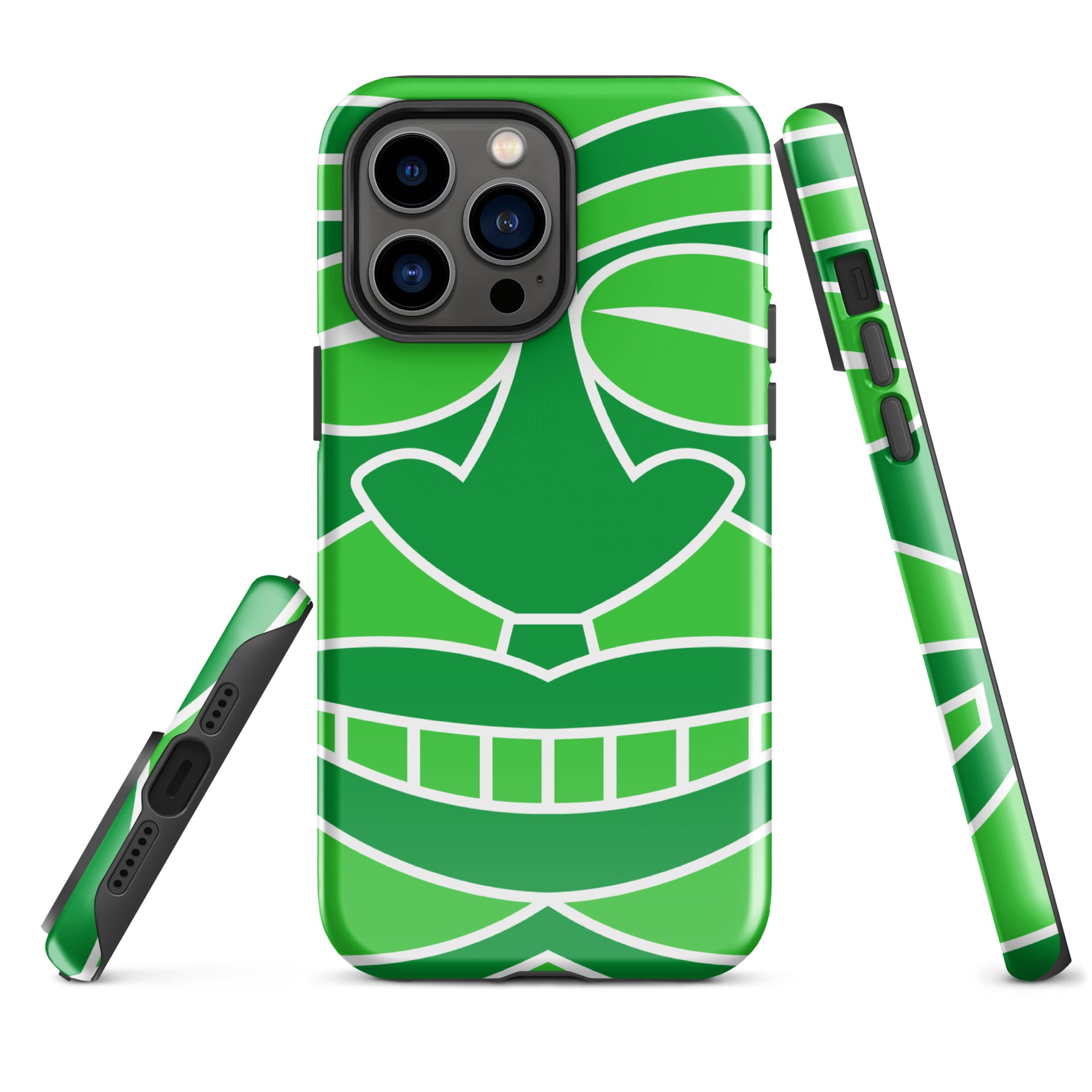 Tough Case for iPhone®- Totem Mask Green