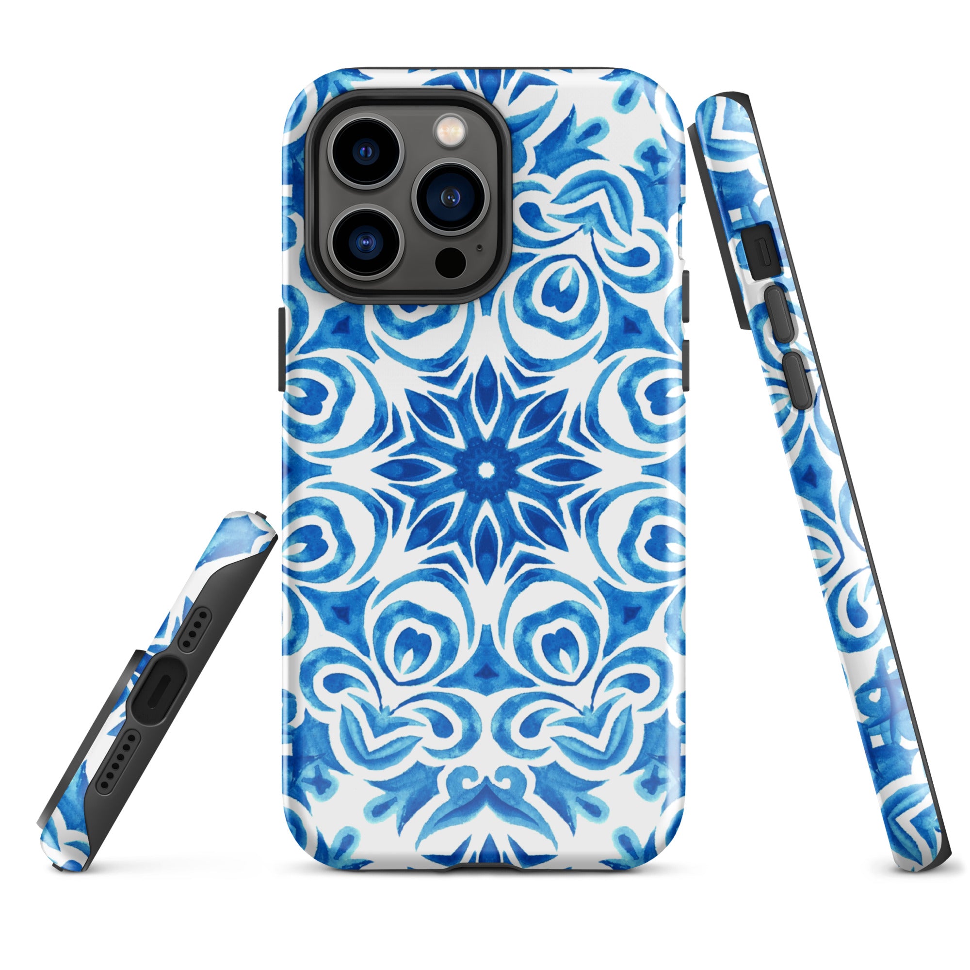 Tough Case for iPhone®- Majolica Pattern II