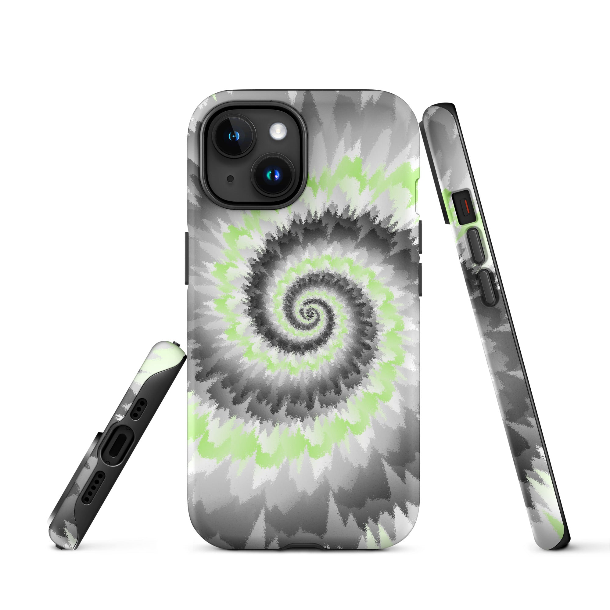 Tough Case for iPhone®-Tie Dye Spiral - Agender