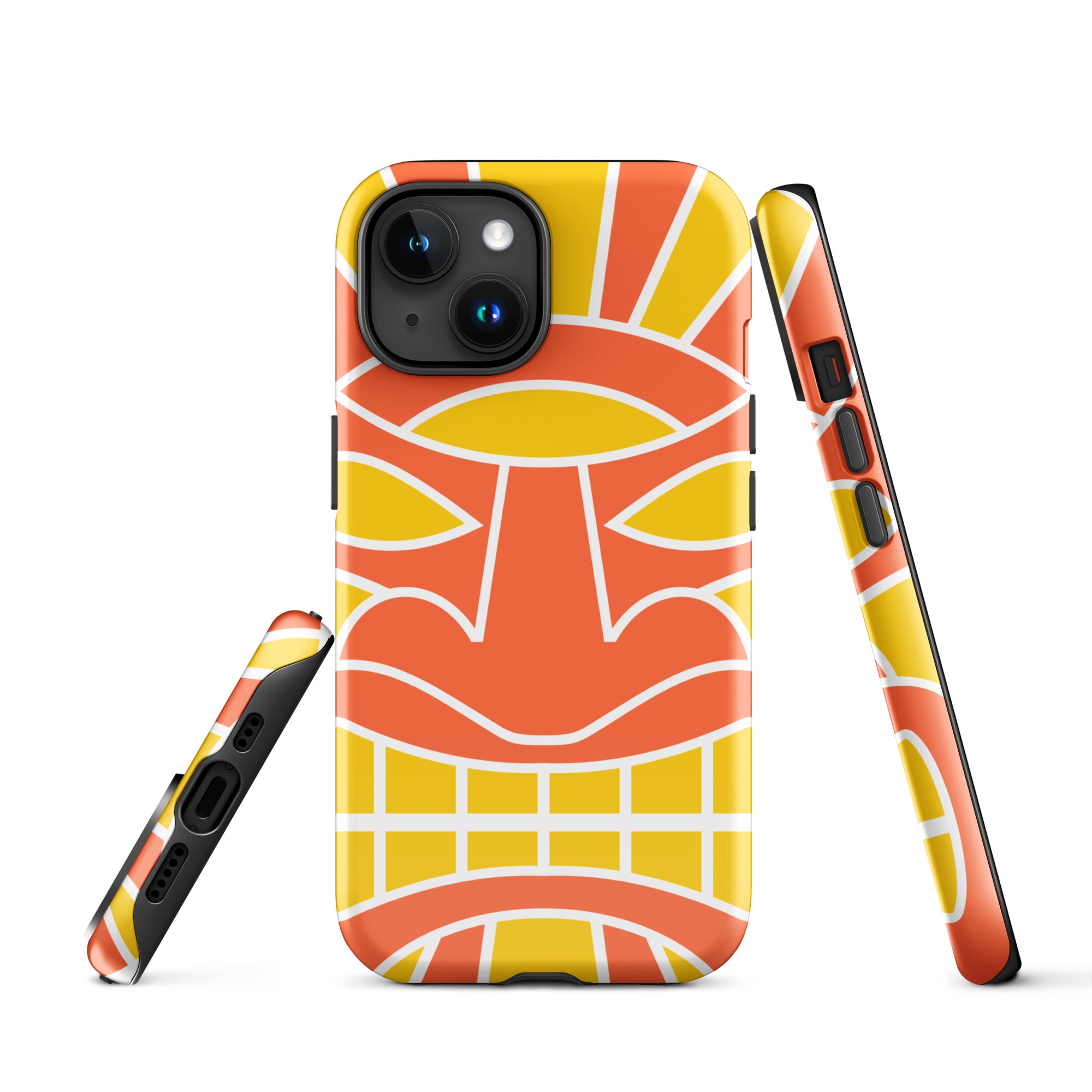 Tough Case for iPhone®- Totem Mask Orange