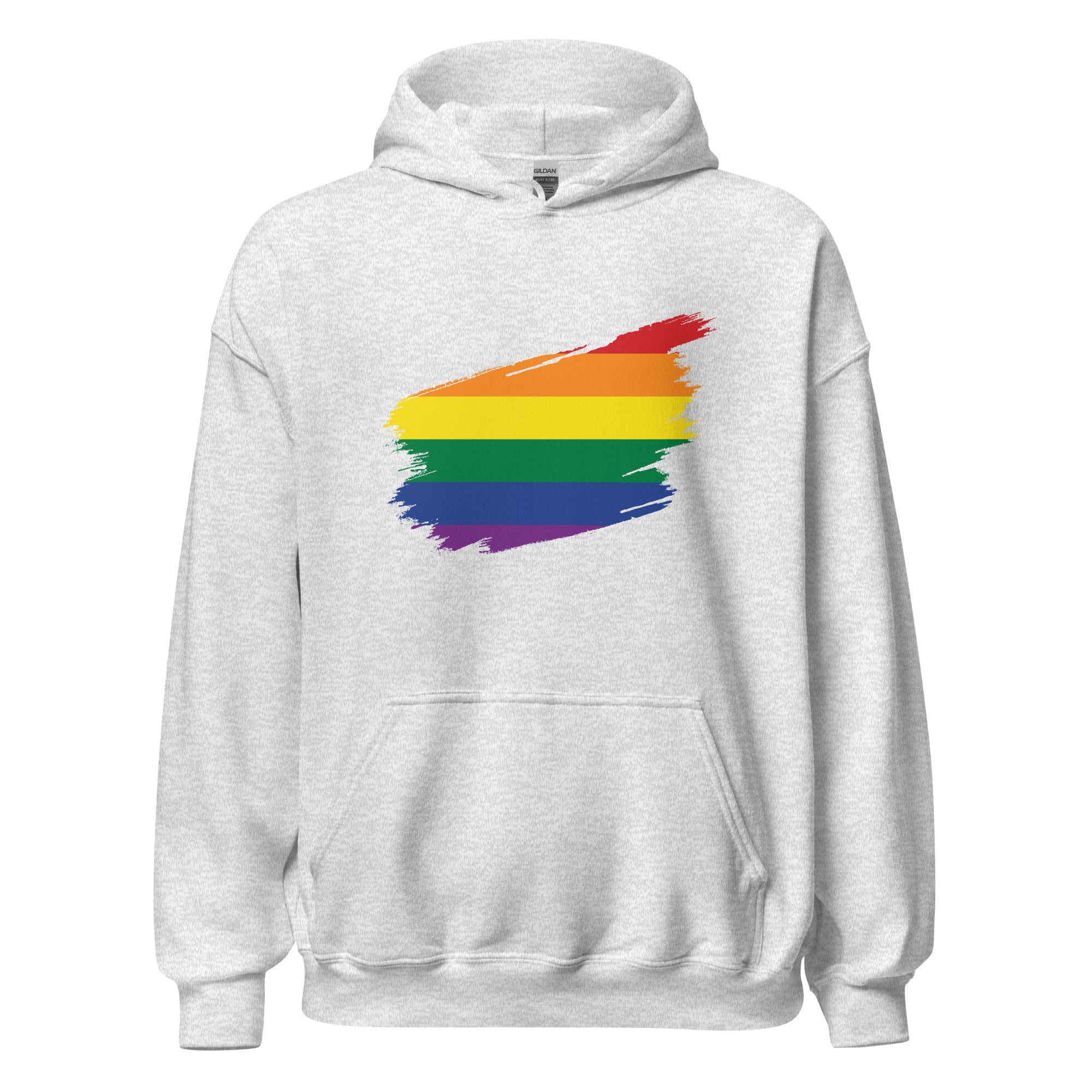 Unisex Hoodie-Pride Rainbow Grunge Flag