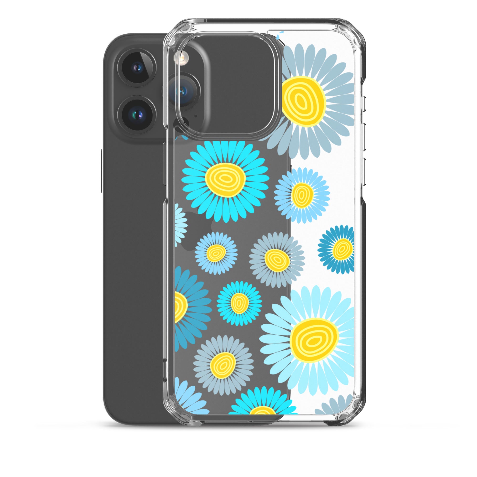 Clear Case for iPhone®- Floral Daisy Design II