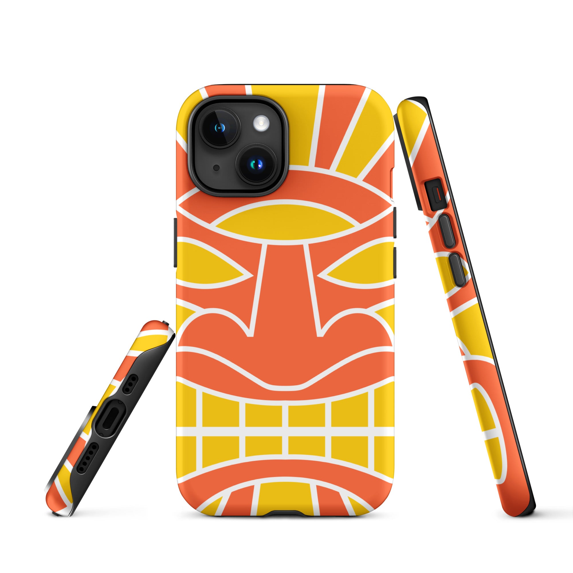 Tough Case for iPhone®- Totem Mask Orange
