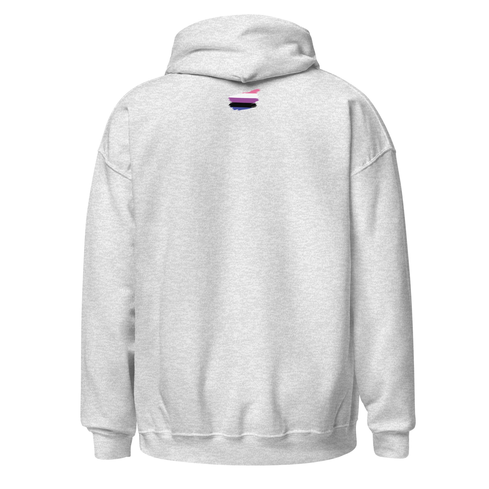Unisex Hoodie-Genderfluid Grunge Flag