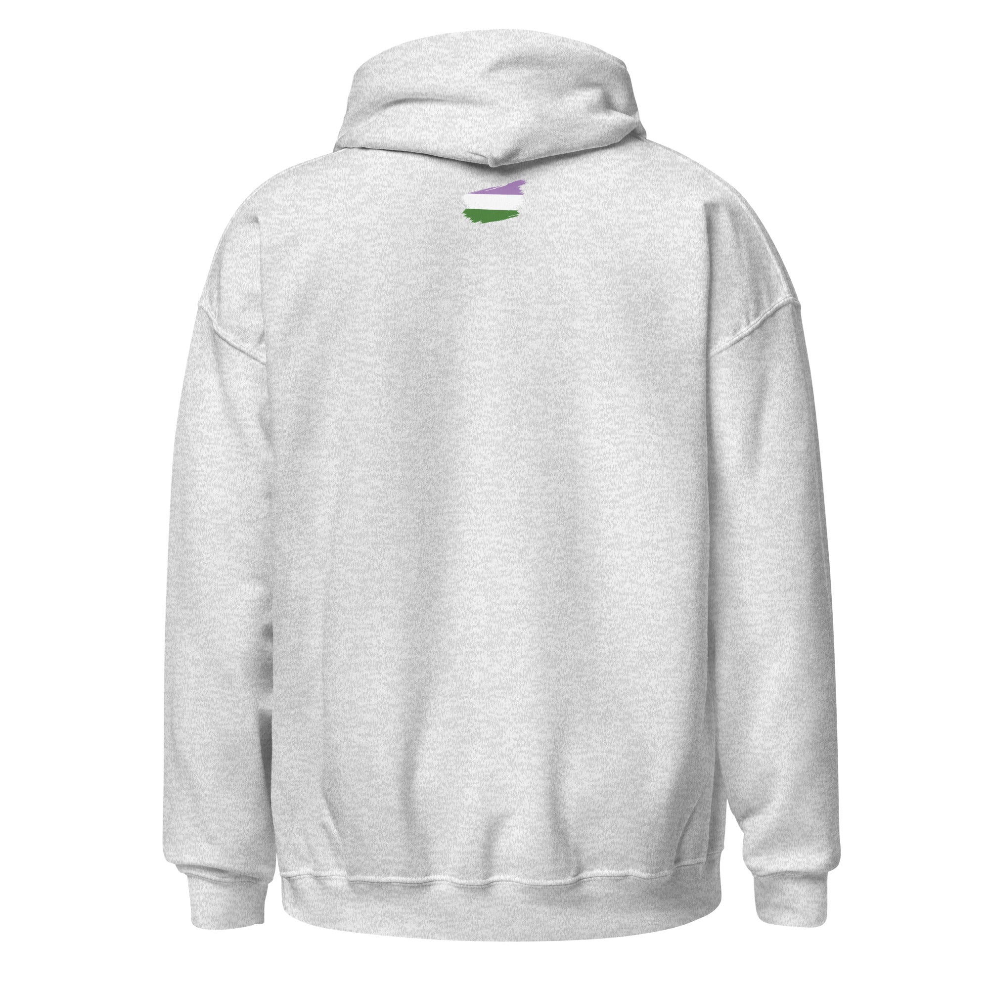 Unisex Hoodie-Genderqueer Grunge Flag